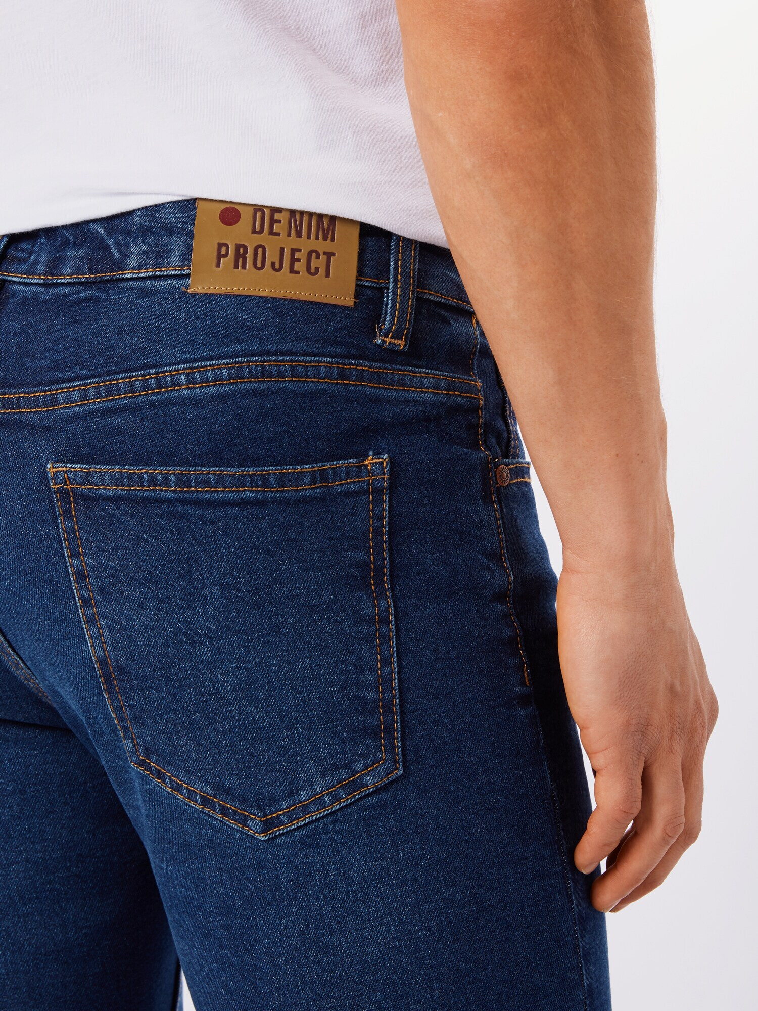 Denim Project Jeans 'Mr. Red' albastru denim / maro coniac - Pled.ro