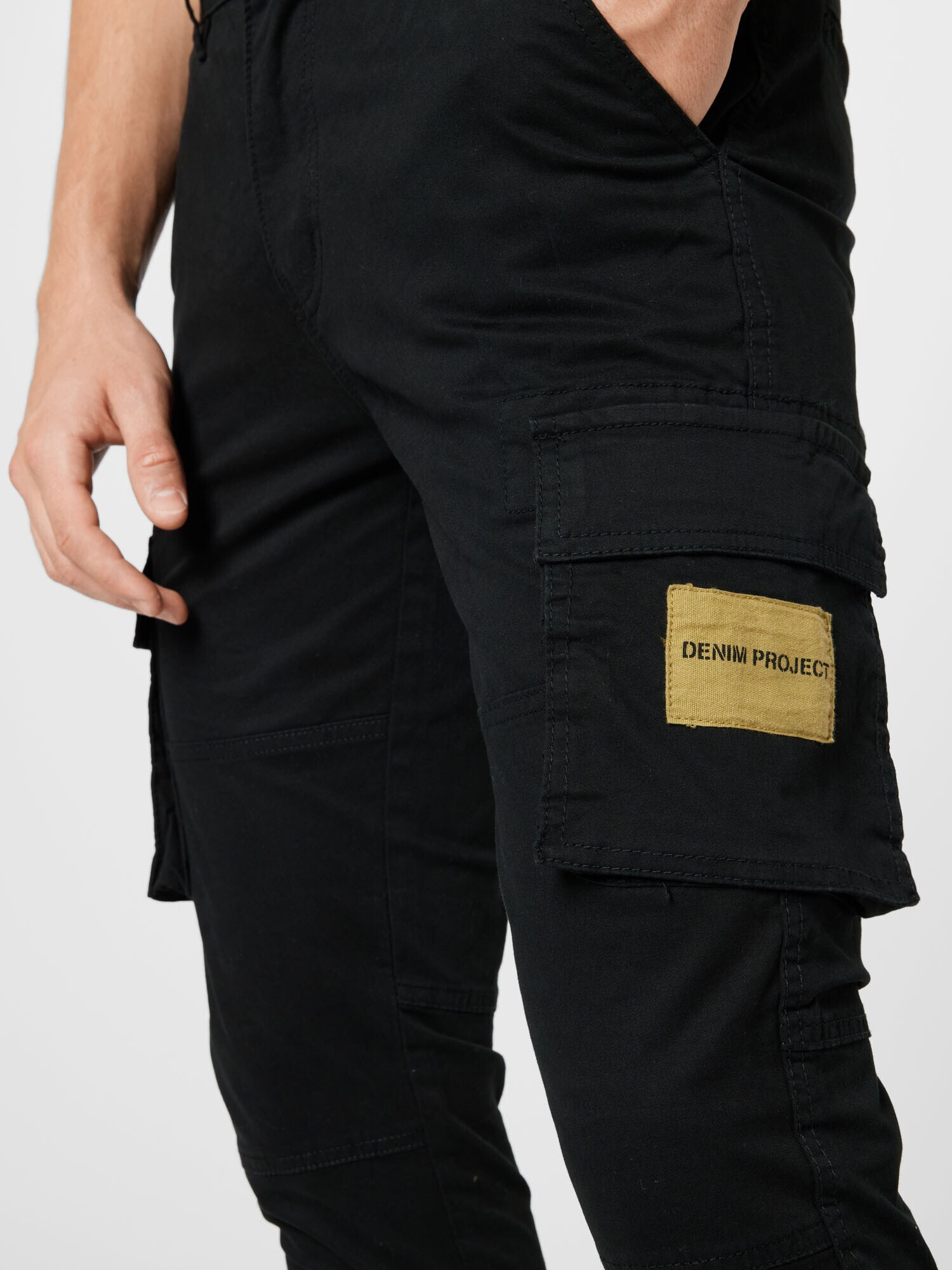 Denim Project Pantaloni cu buzunare negru - Pled.ro