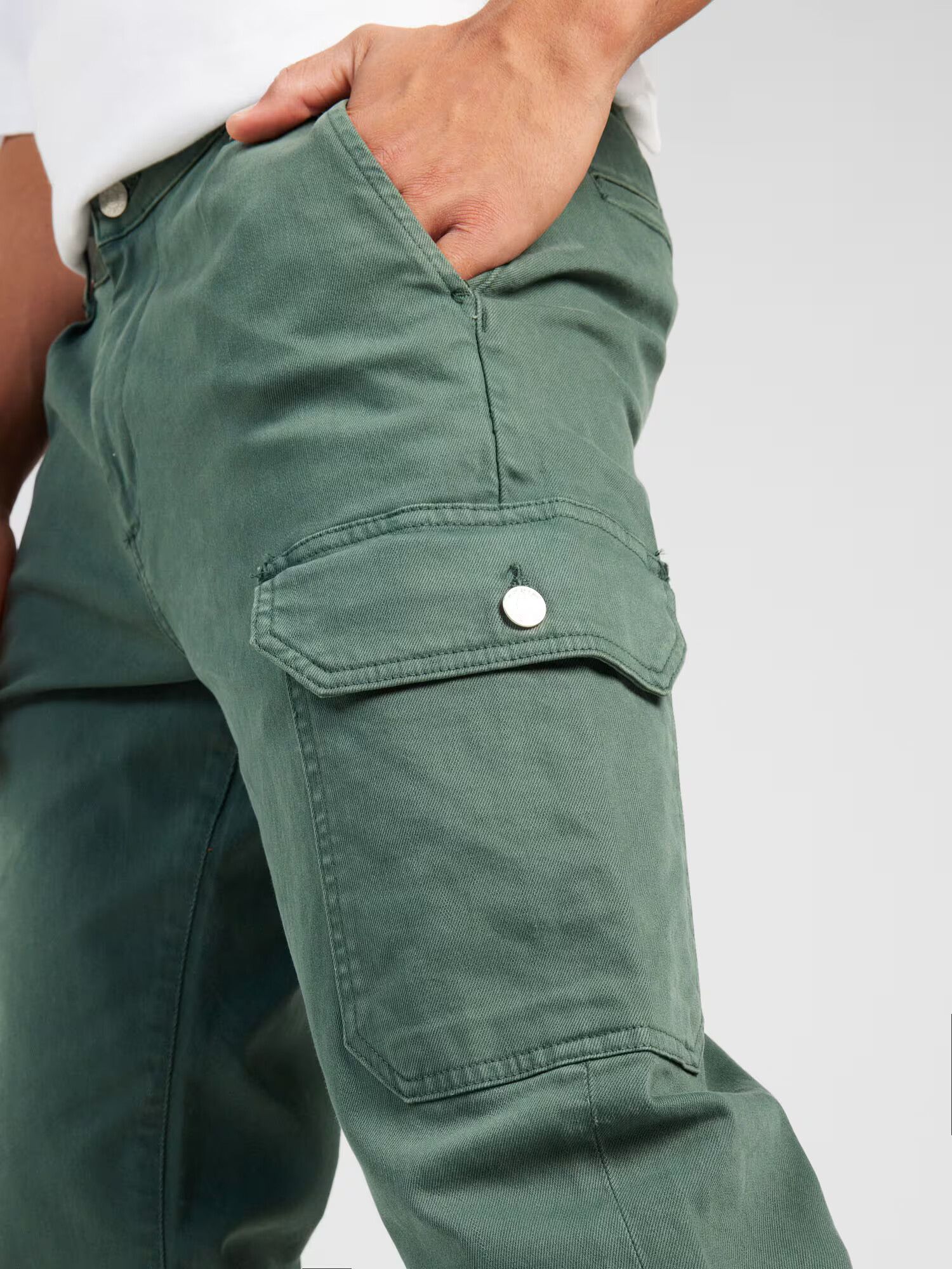 Denim Project Pantaloni cu buzunare verde - Pled.ro