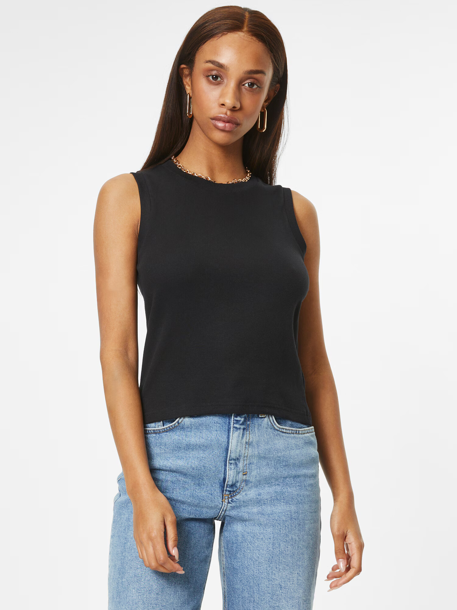 Denim Project Top 'NIKI' negru - Pled.ro