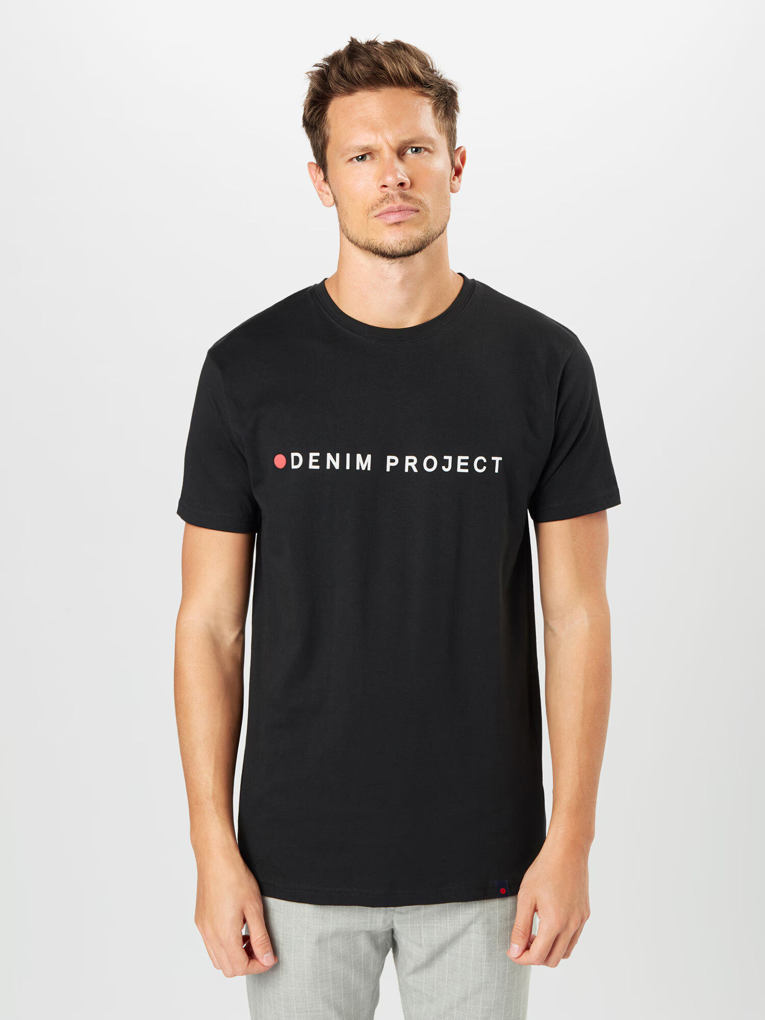 Denim Project Tricou negru / alb - Pled.ro