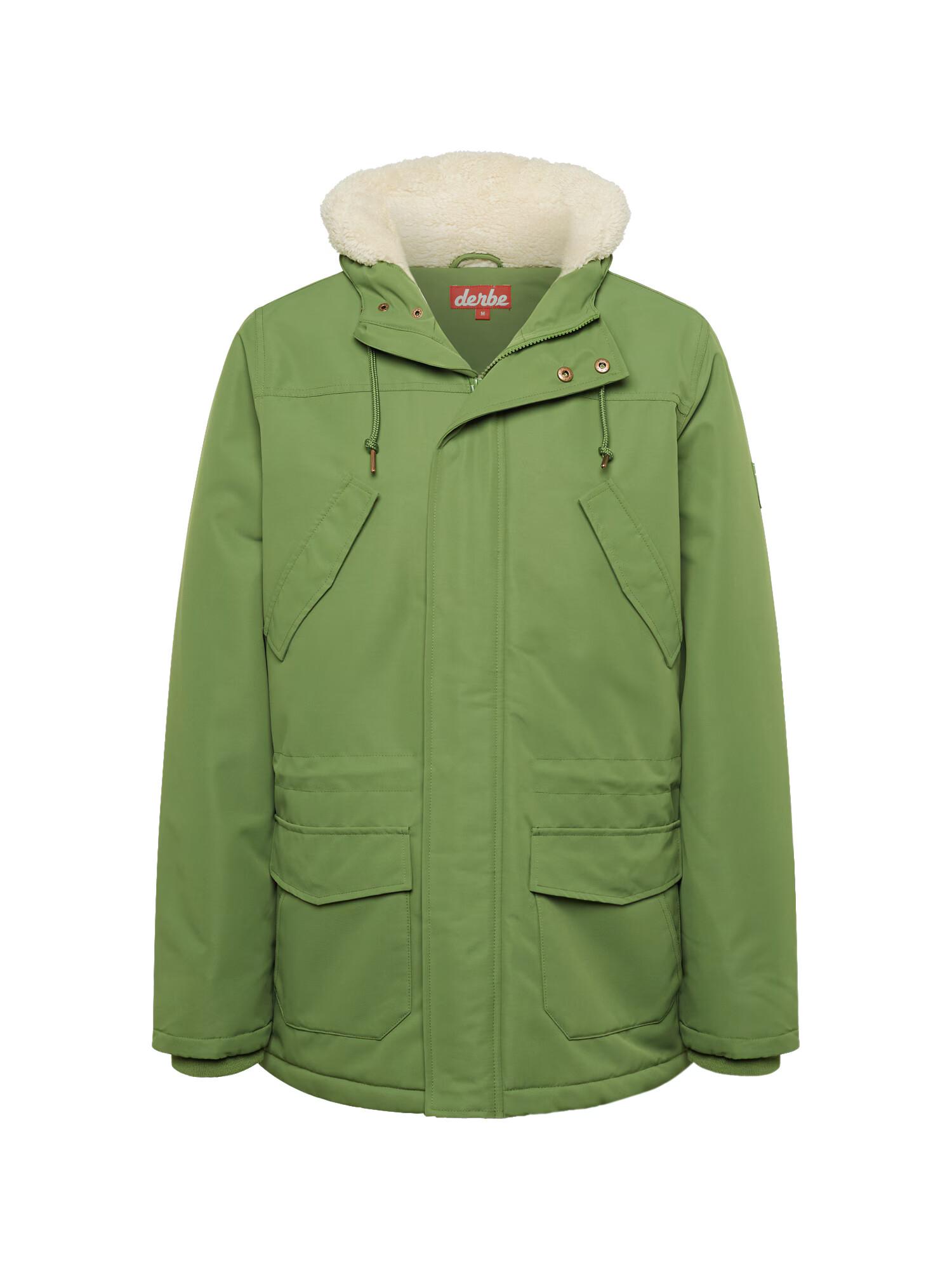 Derbe Parka de iarnă 'Festholm' ecru / verde deschis / alb - Pled.ro