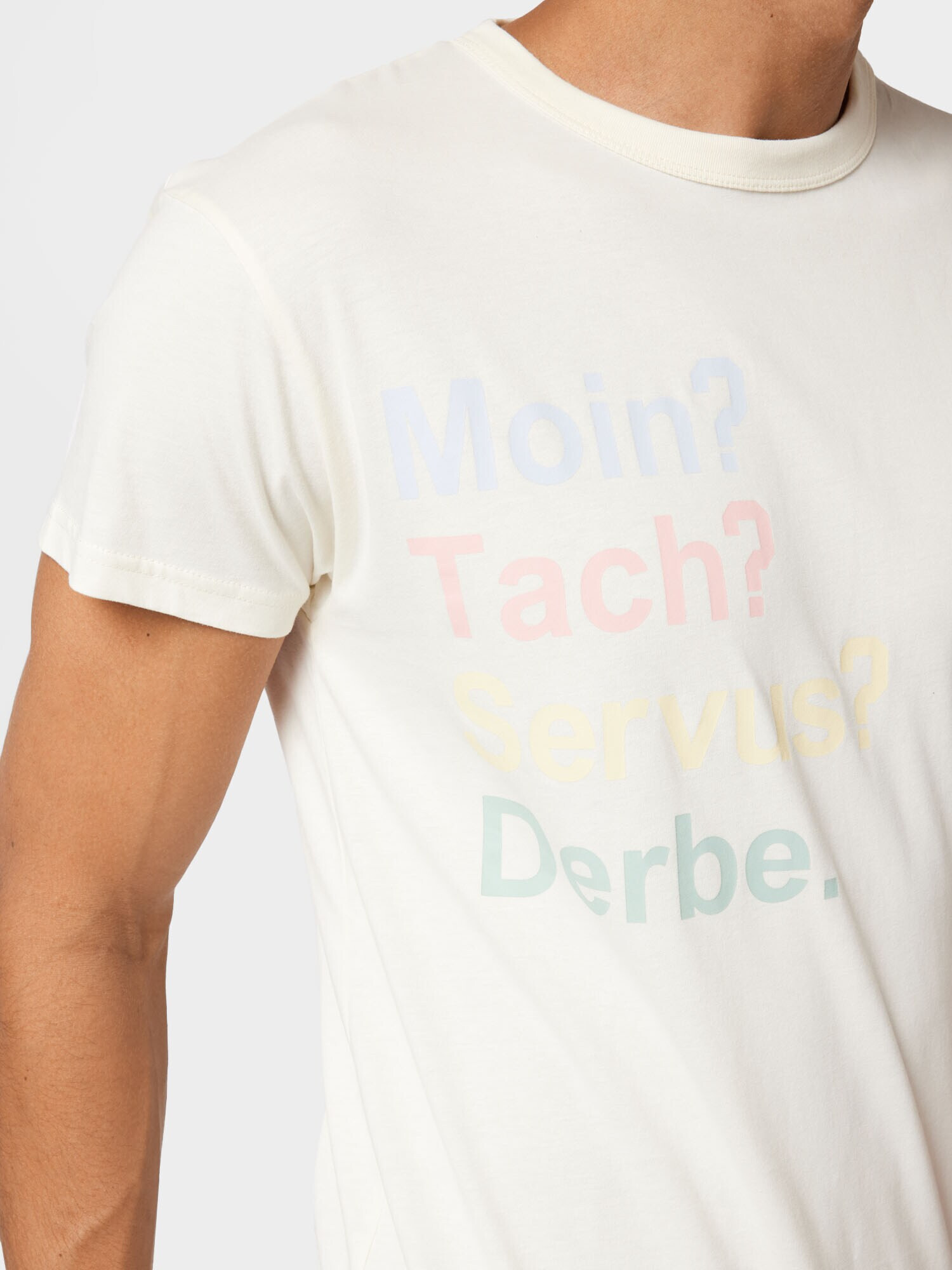 Derbe Tricou albastru deschis / galben pastel / mov pastel / roz pastel / alb murdar - Pled.ro