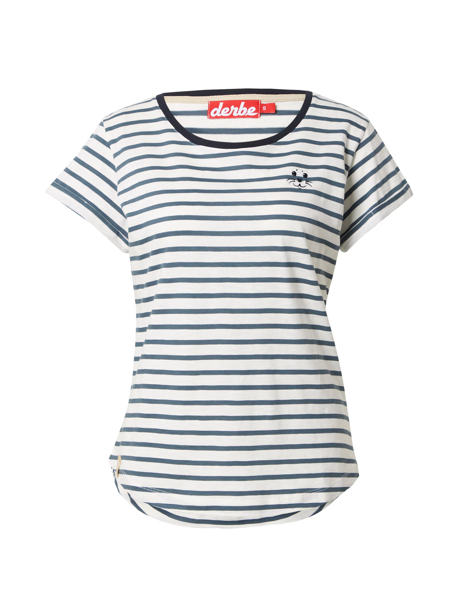 Derbe Tricou albastru marin / alb - Pled.ro