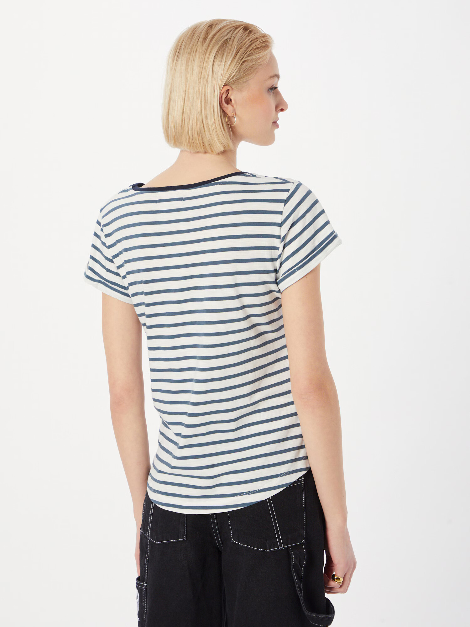 Derbe Tricou albastru marin / alb - Pled.ro