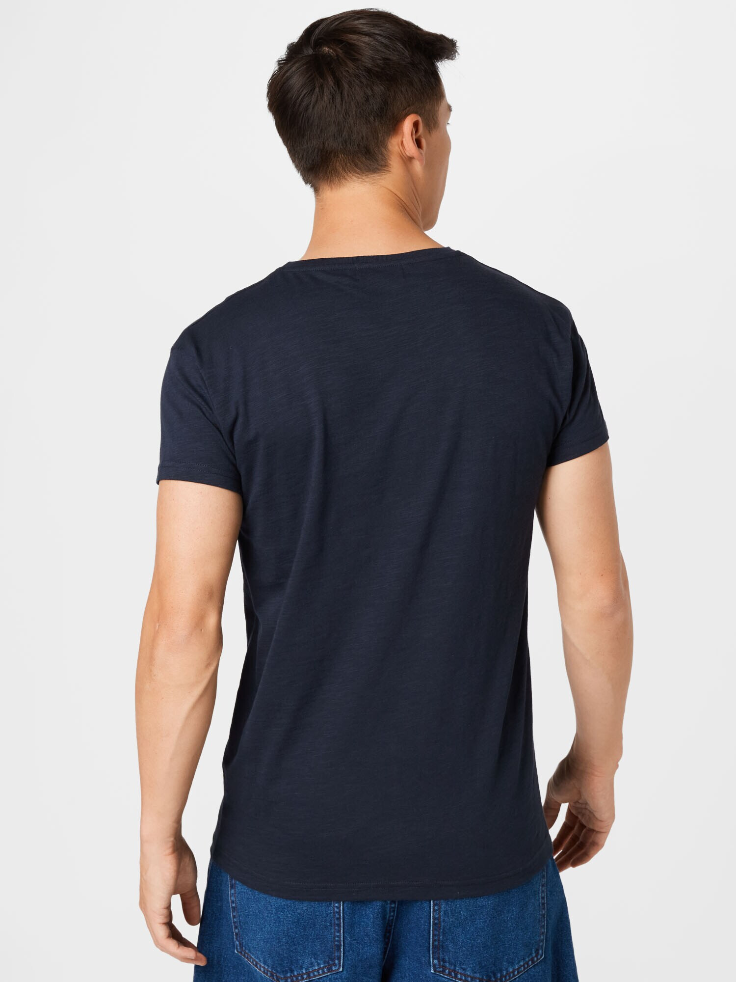 Derbe Tricou bleumarin / alb - Pled.ro