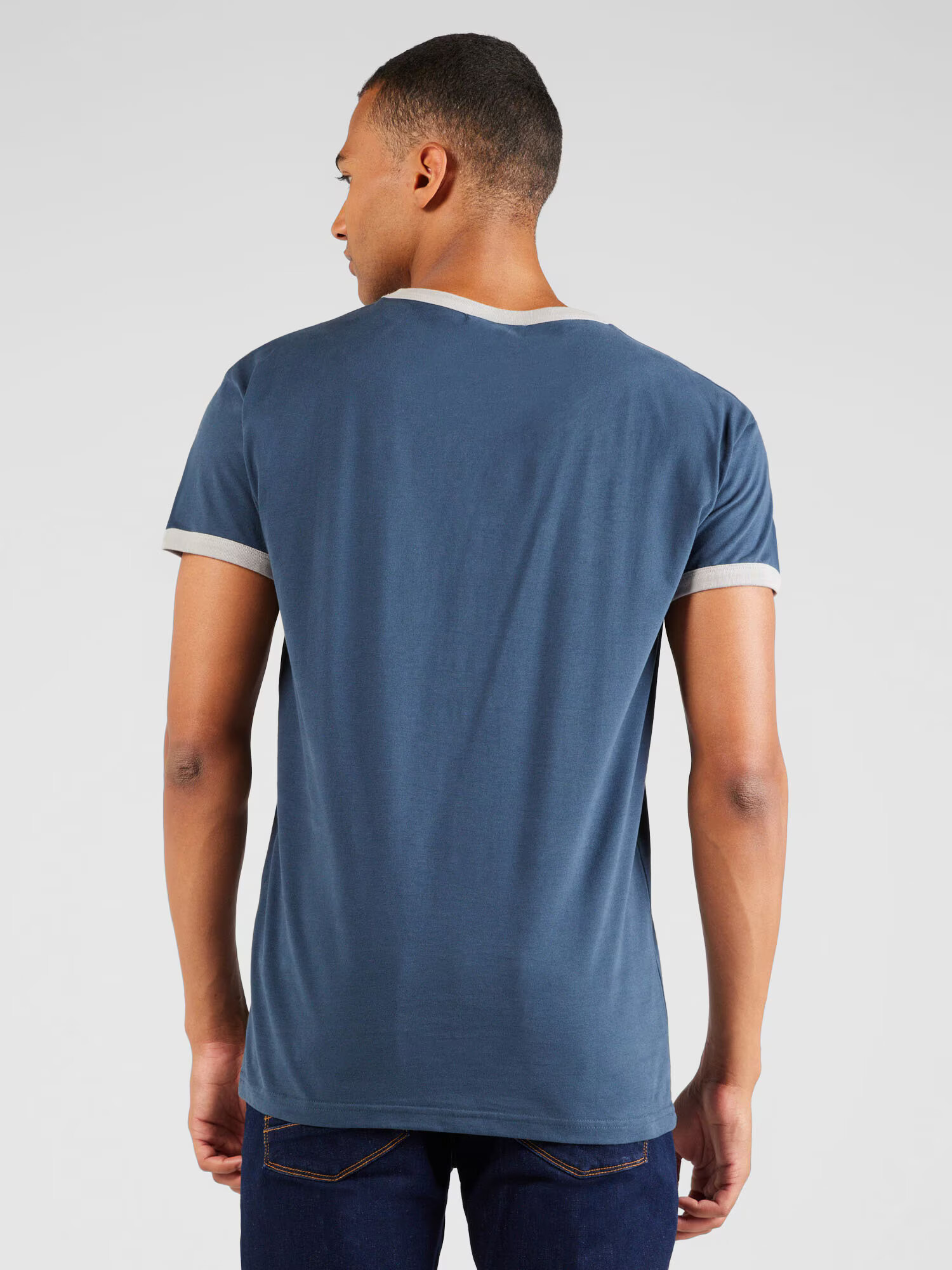 Derbe Tricou 'Lottevoll' bleumarin / gri / alb - Pled.ro