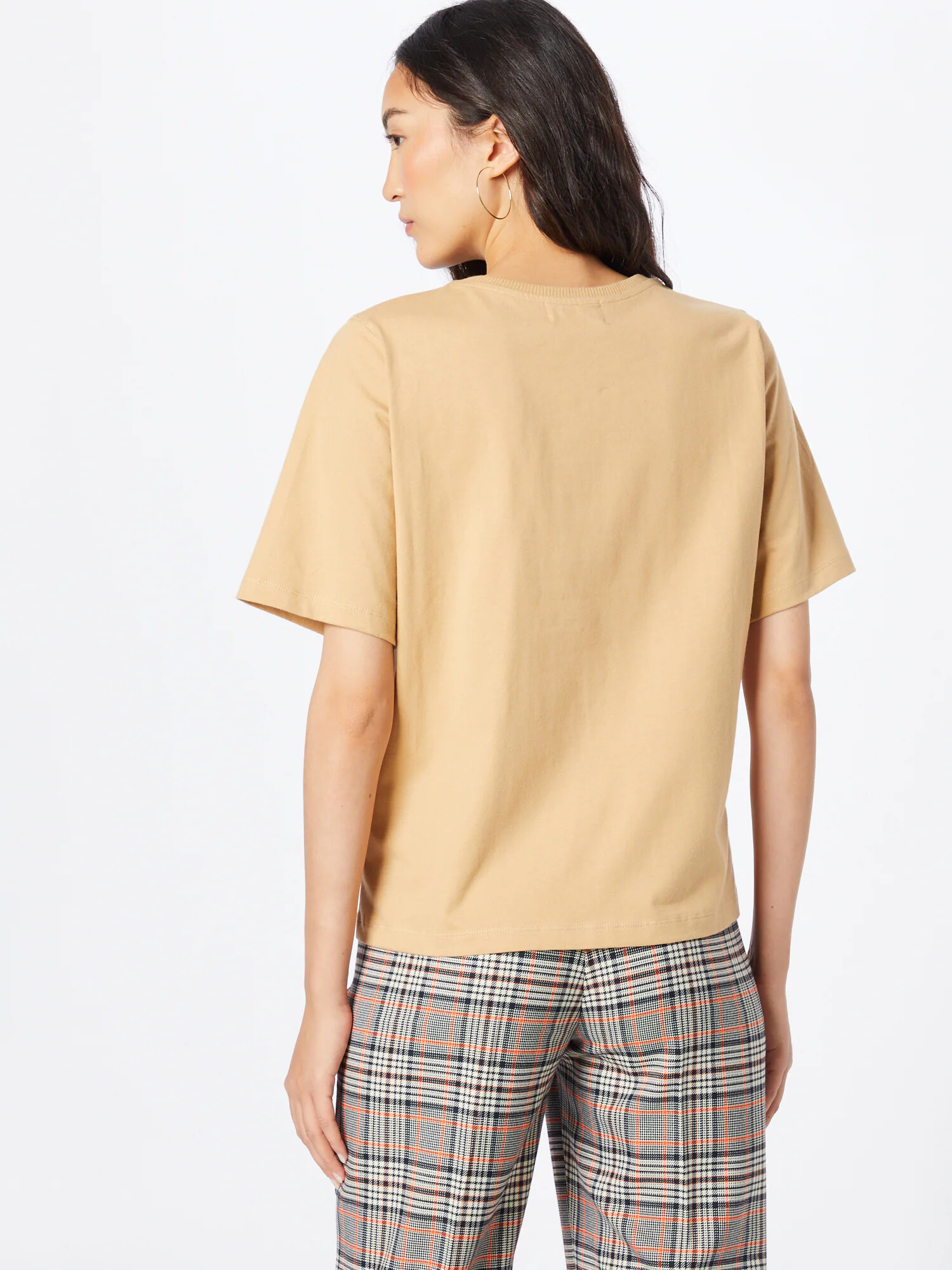 Derbe Tricou maro caramel / verde / alb - Pled.ro