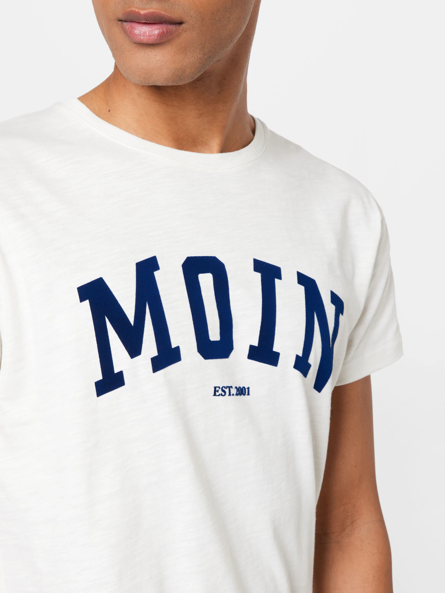 Derbe Tricou 'Moin' bleumarin / alb murdar - Pled.ro