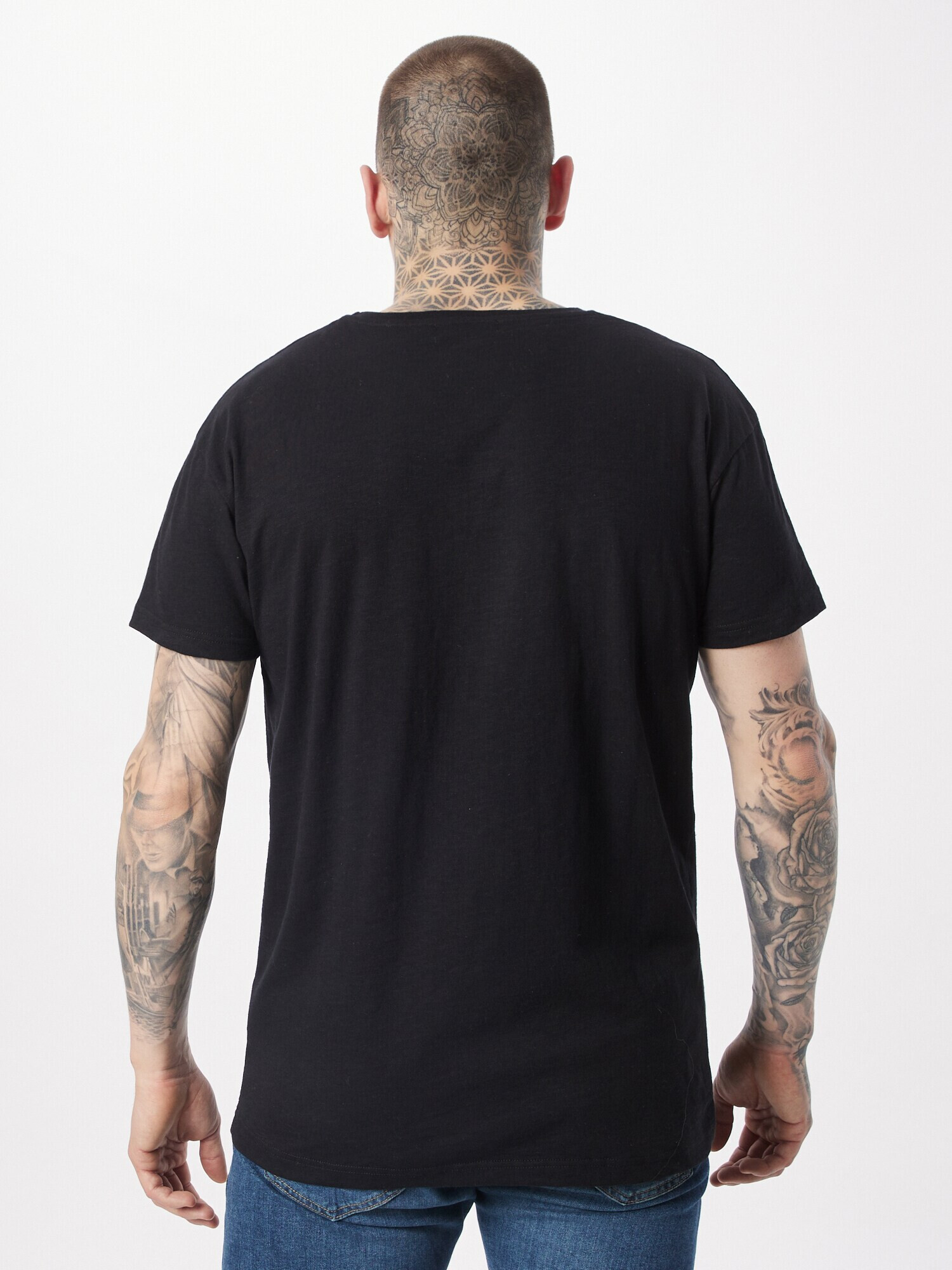 Derbe Tricou 'Pöbeln' negru / alb - Pled.ro