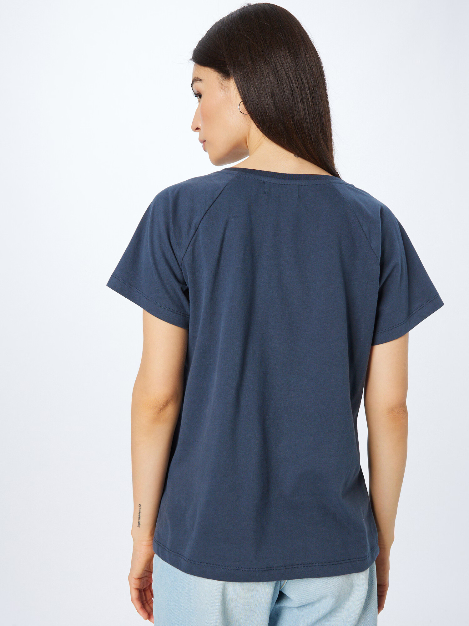 Derbe Tricou 'Schwanenliebe' bleumarin / portocaliu / alb - Pled.ro