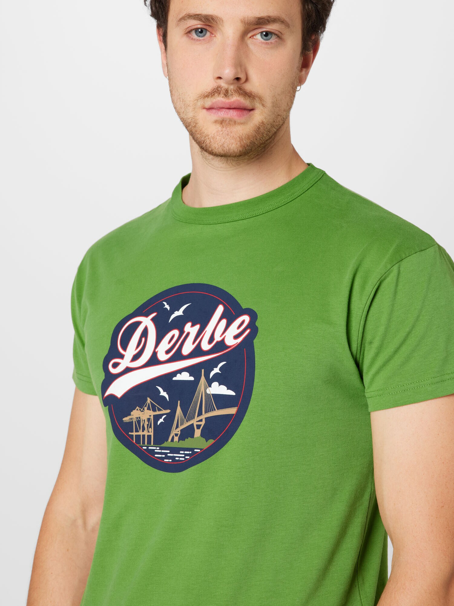 Derbe Tricou verde / verde pin / roșu / alb - Pled.ro