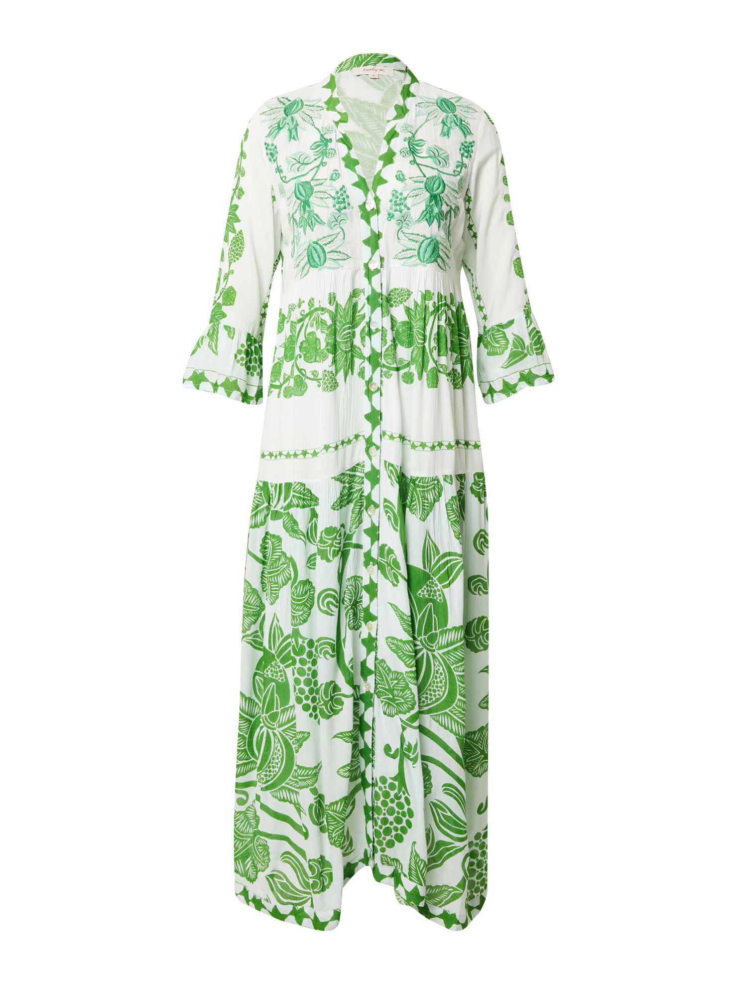 Derhy Rochie verde / verde jad / alb murdar - Pled.ro