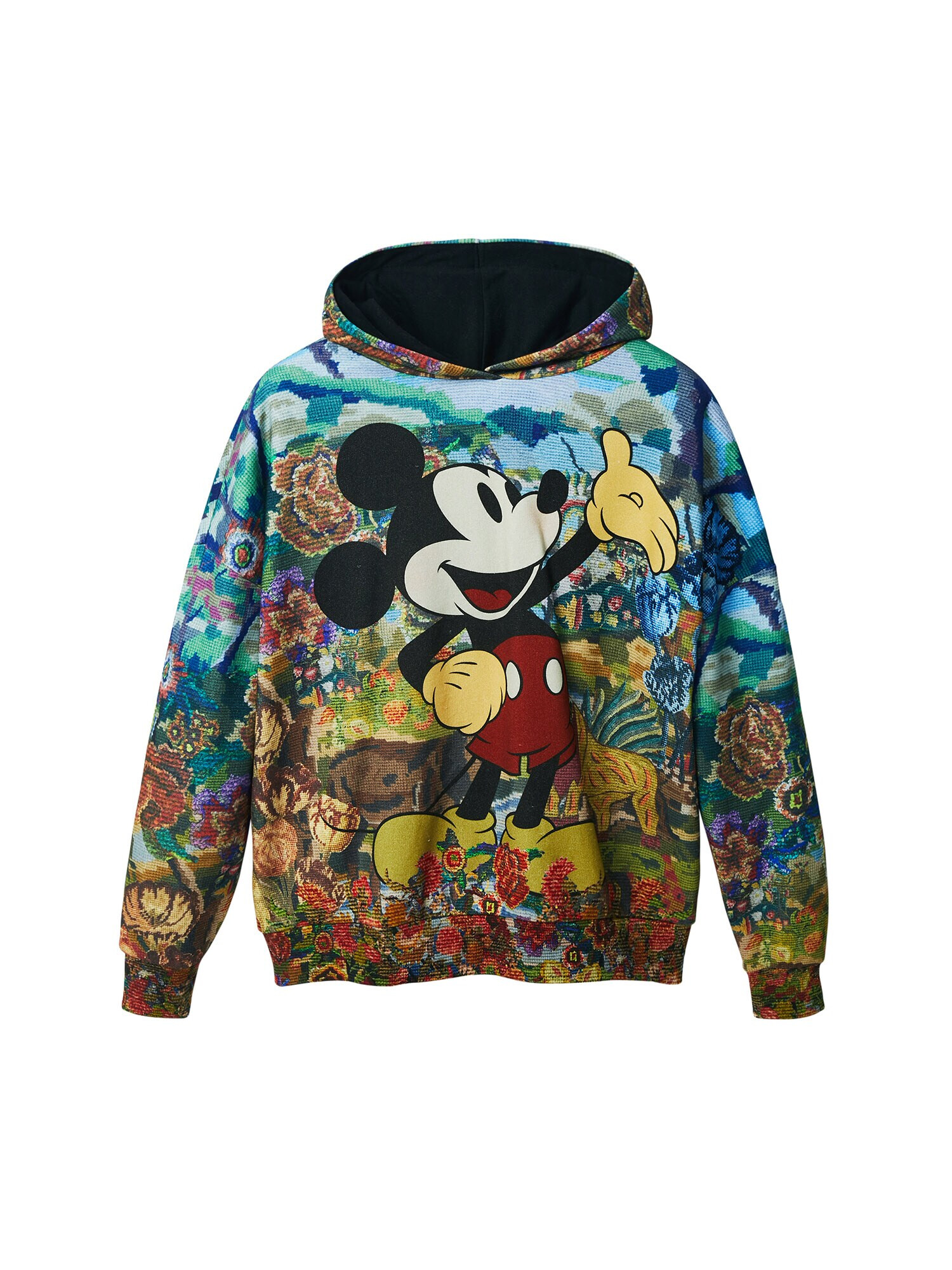 Desigual Bluză de molton 'Happy Mickey' albastru deschis / galben / roșu / negru - Pled.ro