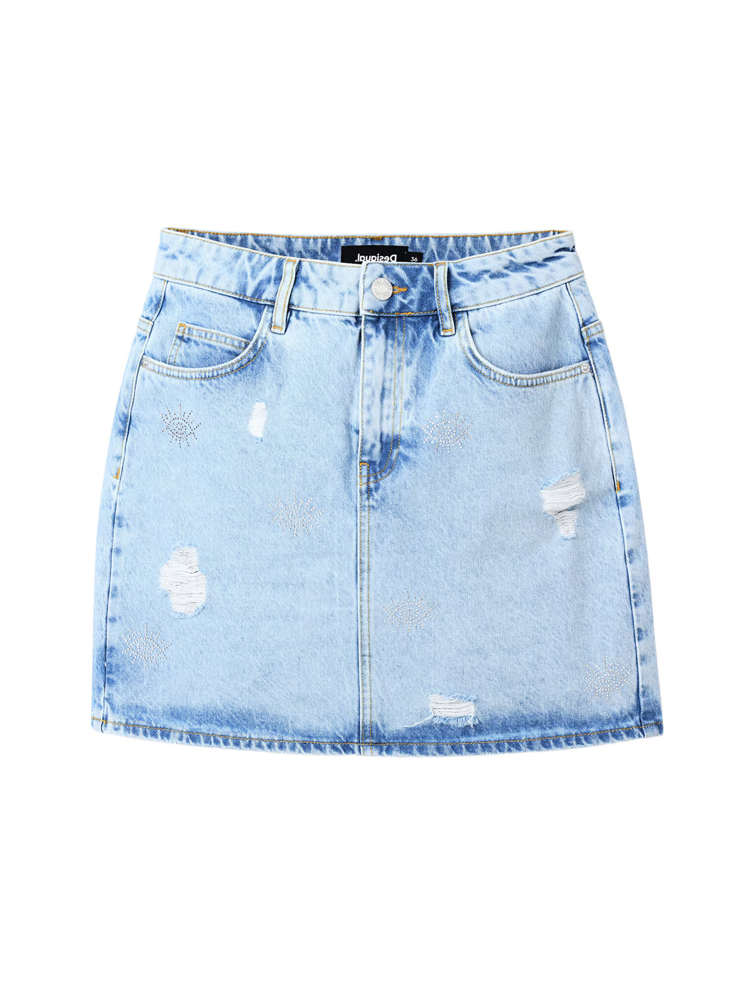 Desigual Fustă 'Eyes' albastru denim - Pled.ro