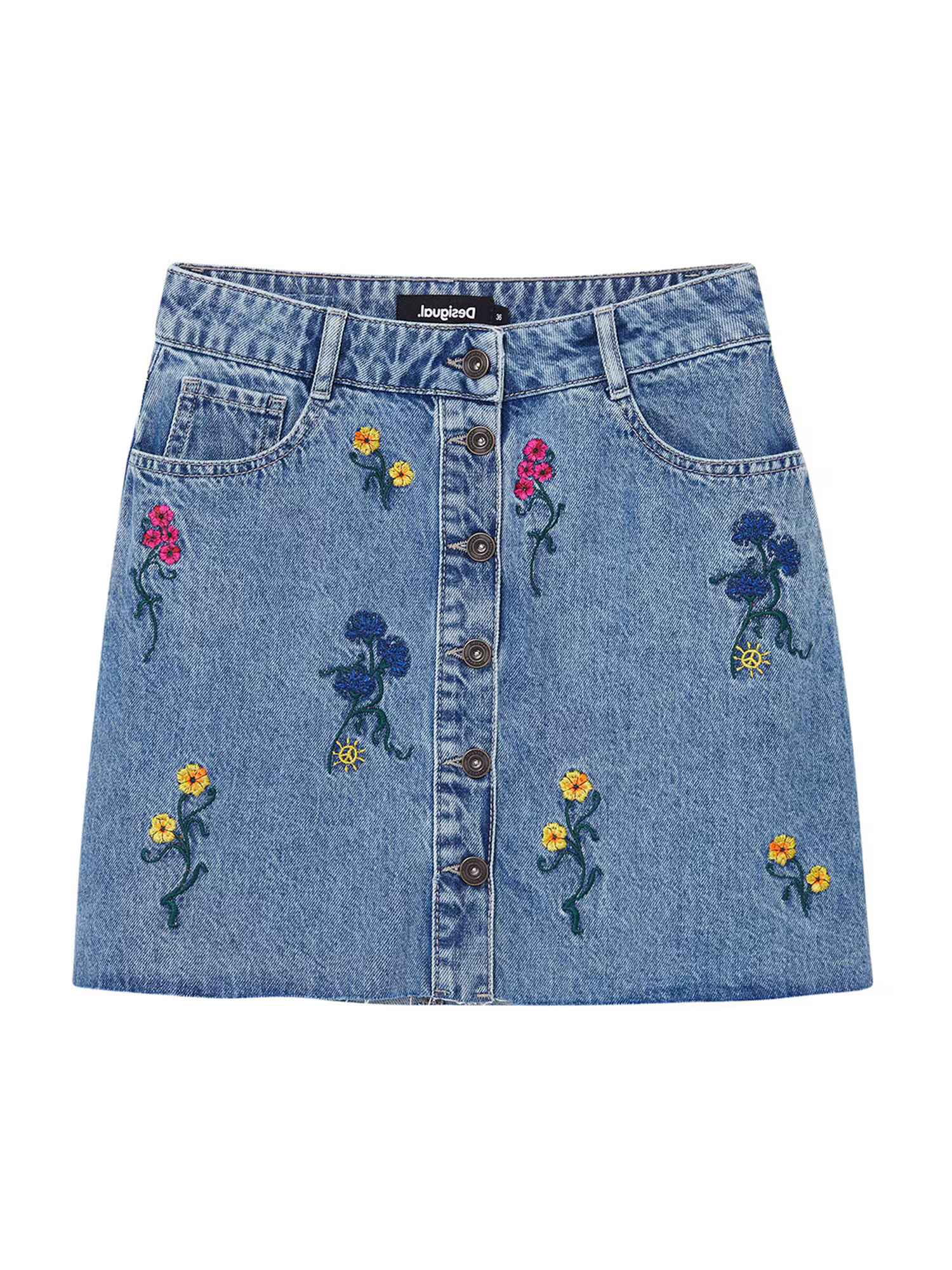 Desigual Fustă 'Berna' albastru denim - Pled.ro