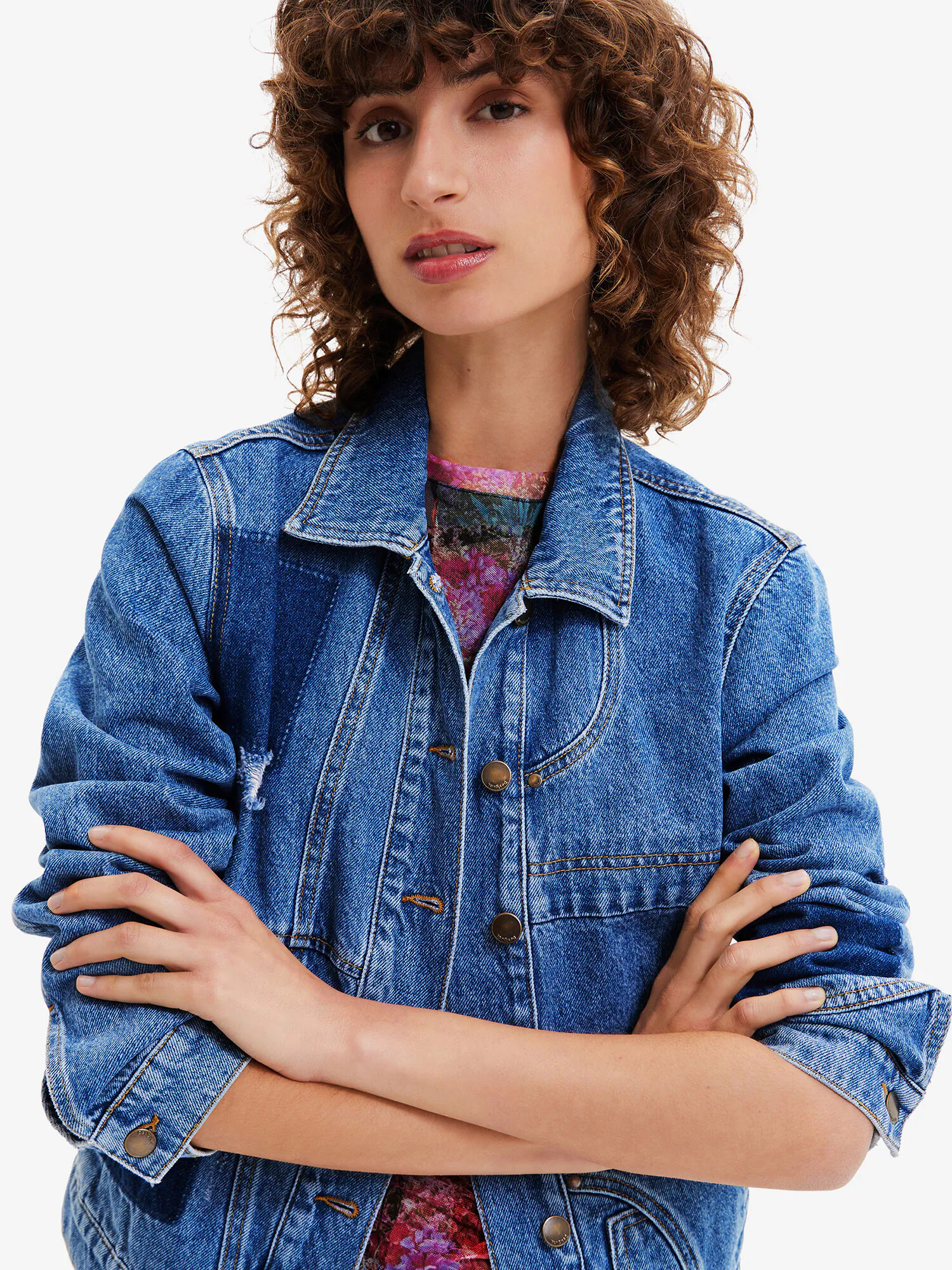 Desigual Geacă de primăvară-toamnă 'AKAI' albastru denim / albastru închis - Pled.ro