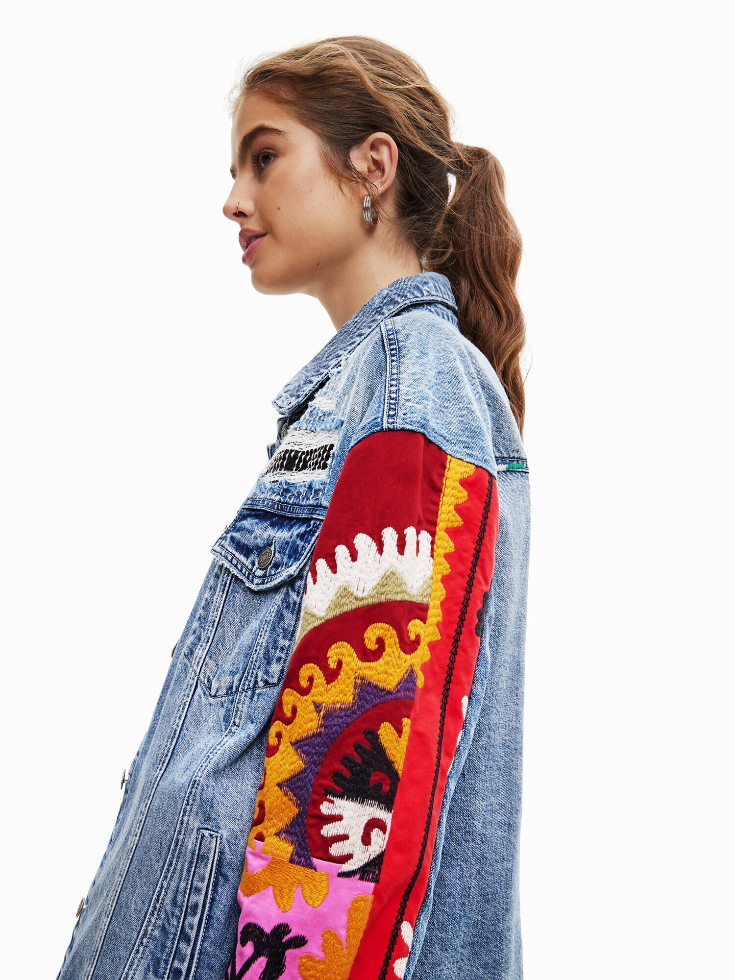 Desigual Geacă de primăvară-toamnă 'Makina' albastru denim / mai multe culori - Pled.ro