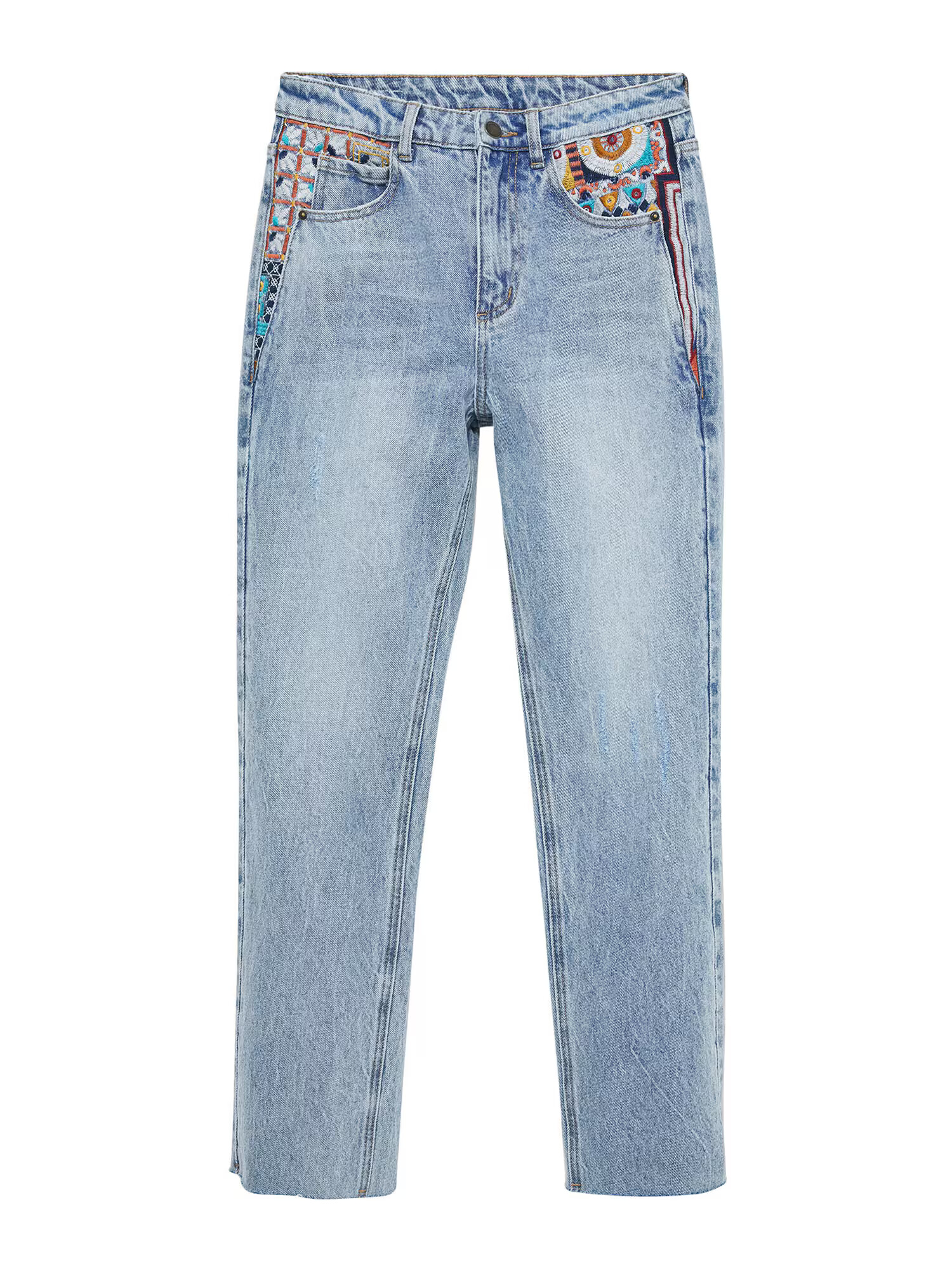 Desigual Jeans bleumarin / azur / albastru denim / galben - Pled.ro