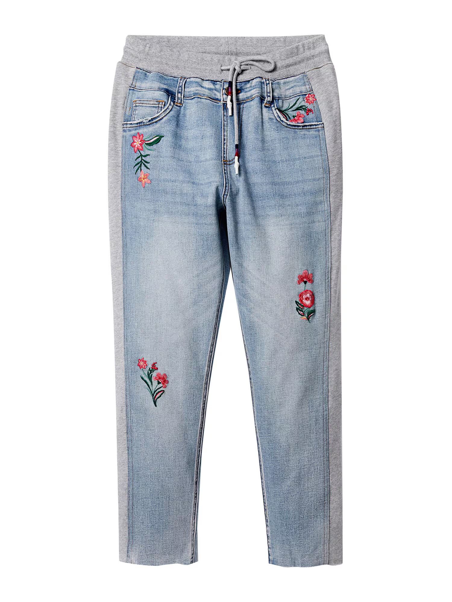 Desigual Jeans 'Catalina' albastru denim / gri amestecat / verde închis / roșu - Pled.ro