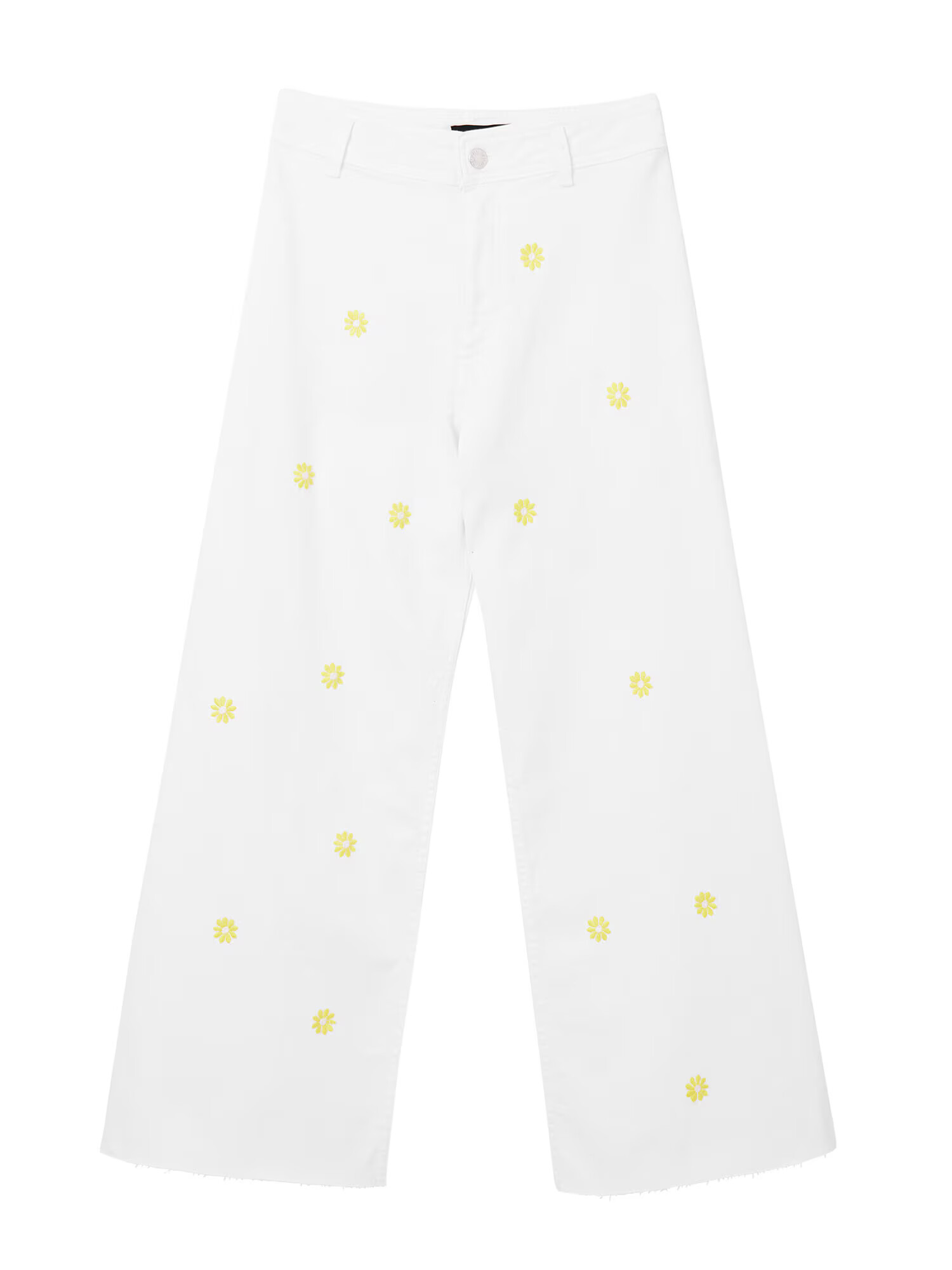 Desigual Jeans 'Ideas' galben citron / alb denim - Pled.ro