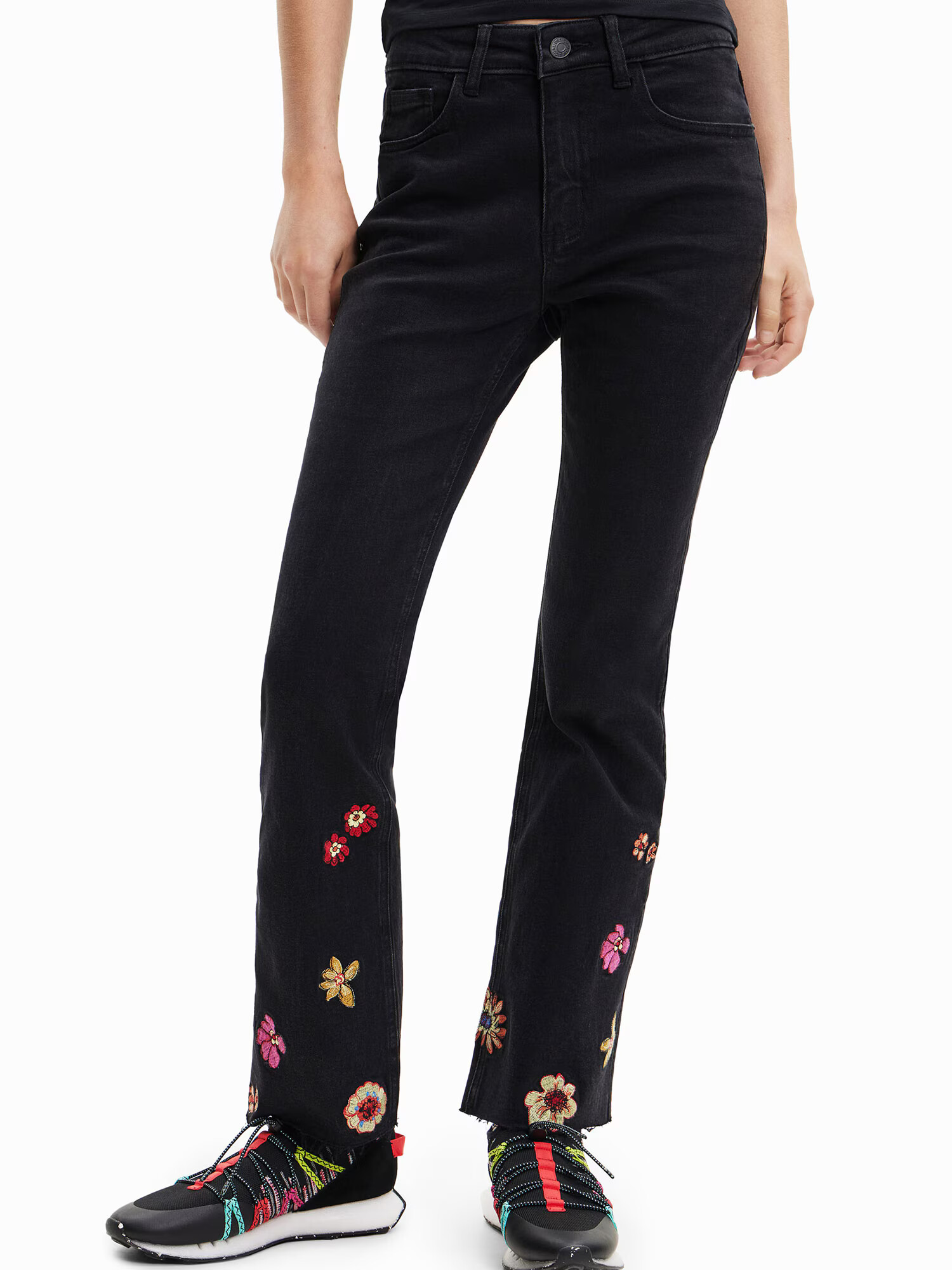 Desigual Jeans galben / roz / roșu / negru - Pled.ro