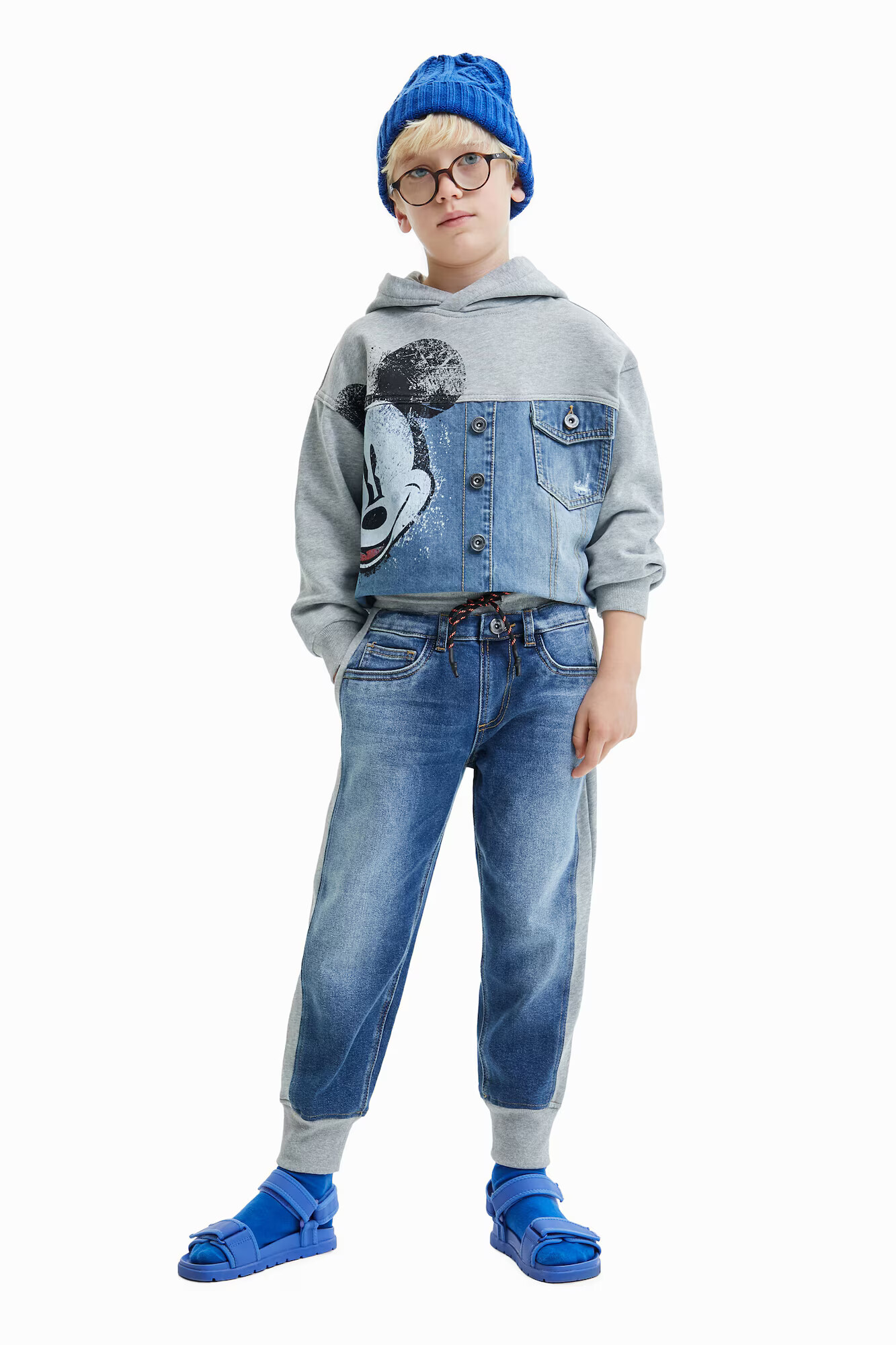 Desigual Jeans 'Oca' albastru denim / gri amestecat - Pled.ro