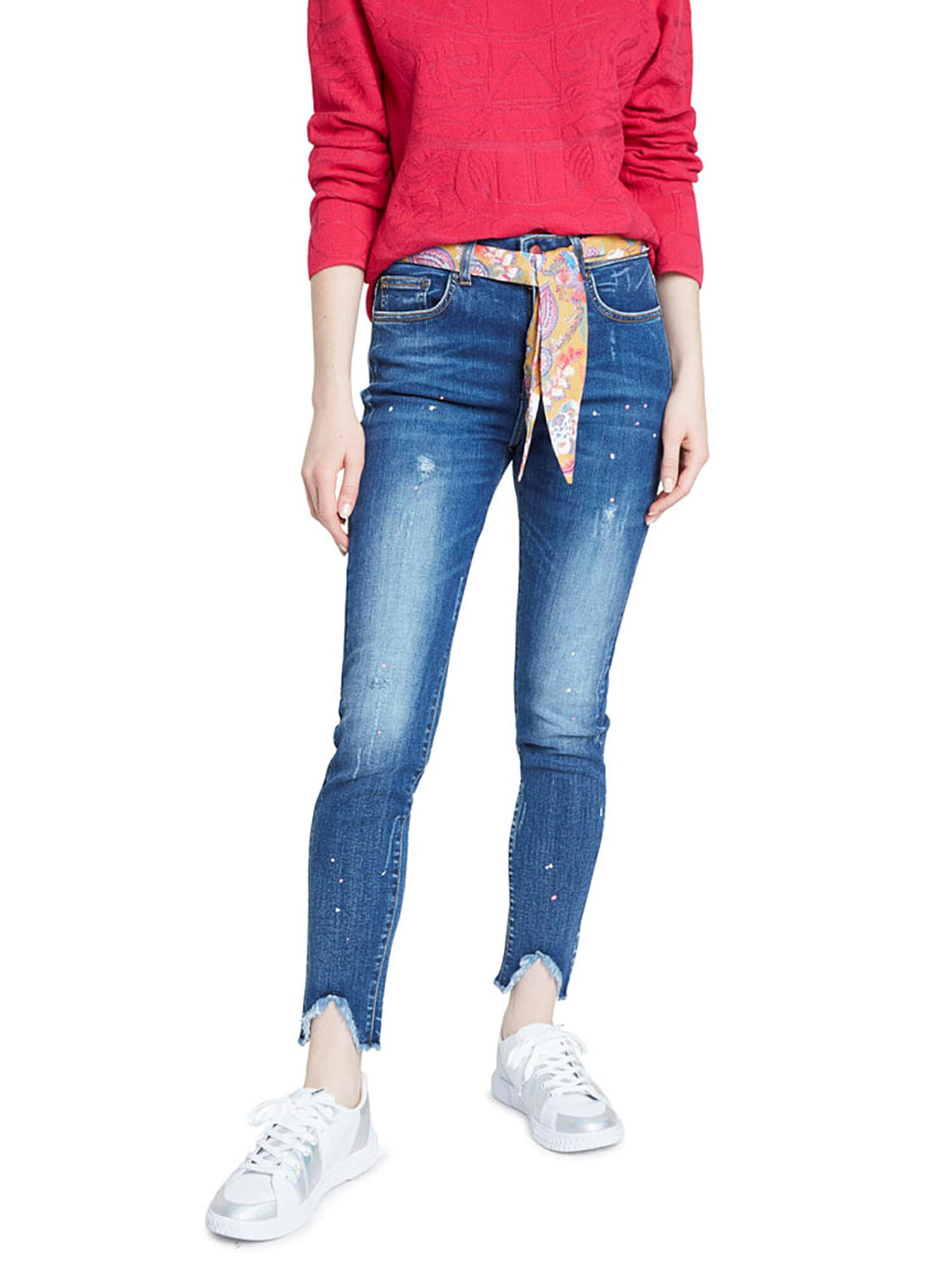 Desigual Jeans 'Rainbow' albastru - Pled.ro