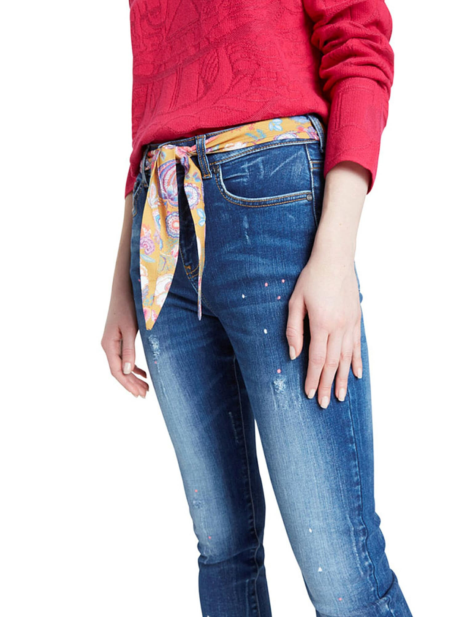 Desigual Jeans 'Rainbow' albastru - Pled.ro