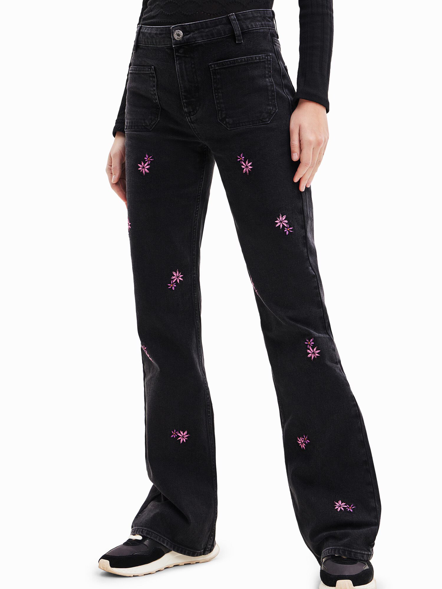 Desigual Jeans 'VIDIN' lila / roz / negru - Pled.ro