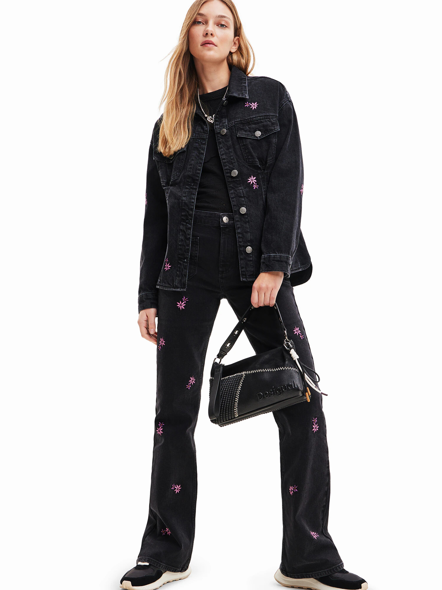 Desigual Jeans 'VIDIN' lila / roz / negru - Pled.ro