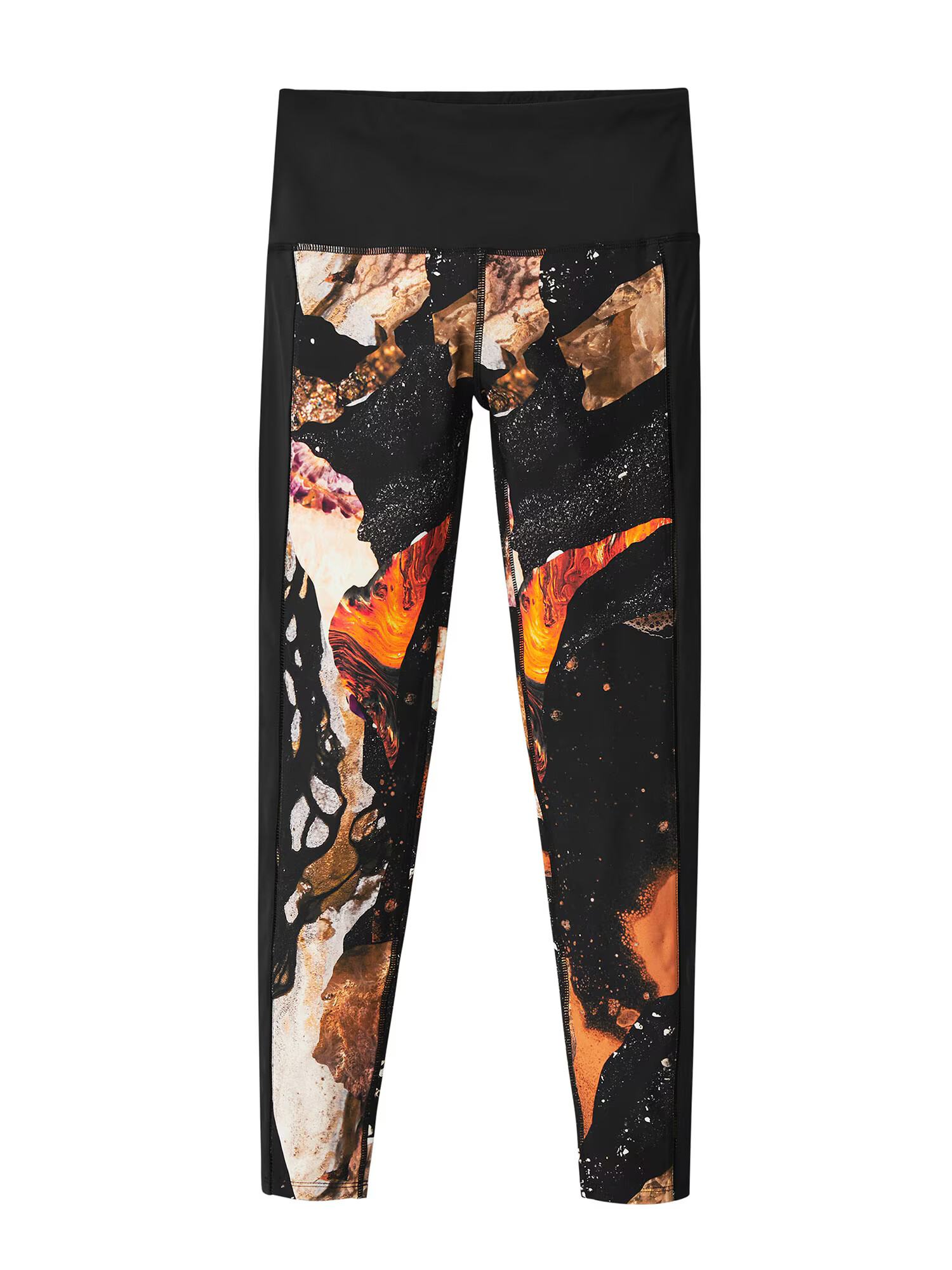 Desigual Leggings 'Flora' bej / maro / portocaliu / negru - Pled.ro