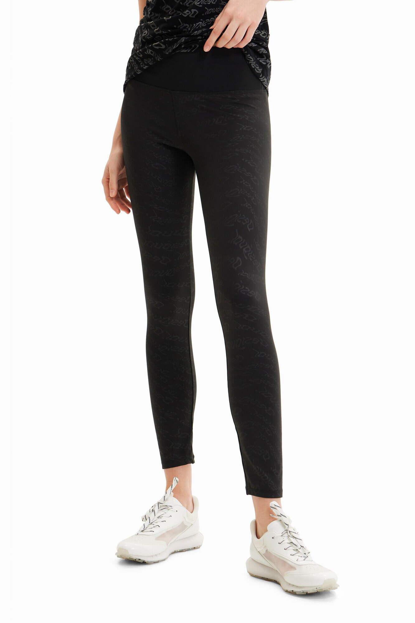 Desigual Leggings 'Elisabet' gri / negru - Pled.ro