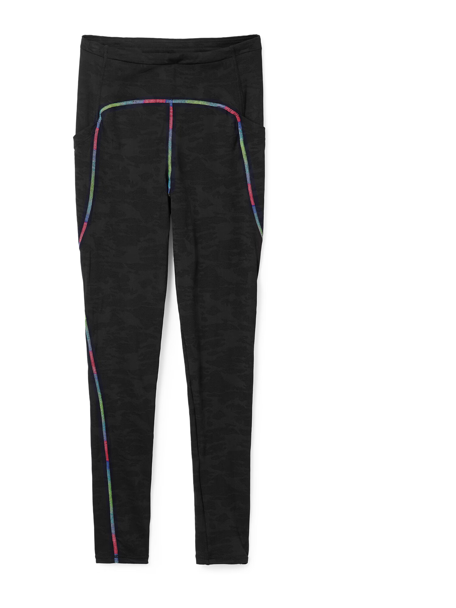 Desigual Leggings albastru / verde neon / roz neon / negru - Pled.ro