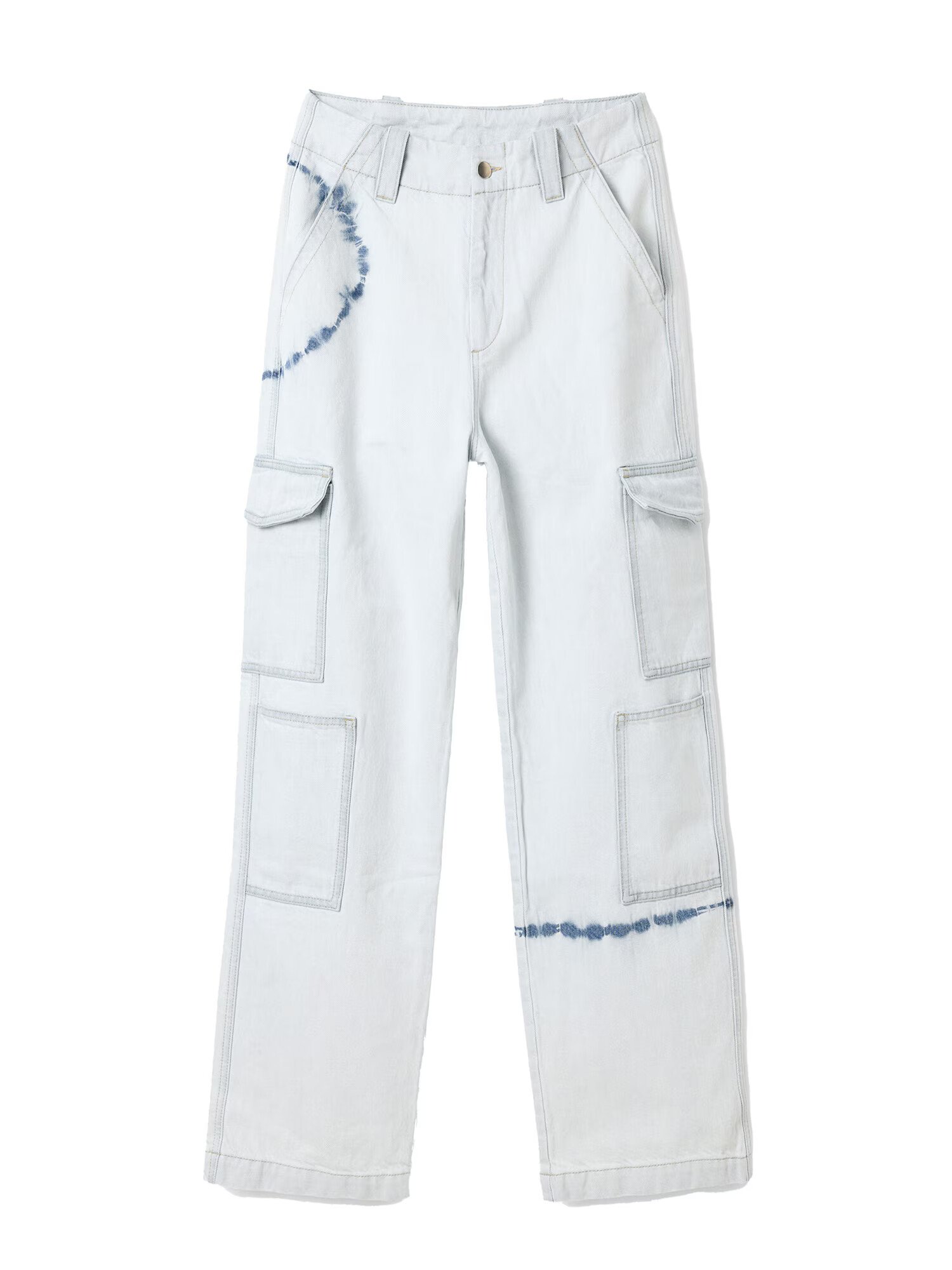 Desigual Pantaloni eleganți 'Senda' albastru / alb denim - Pled.ro