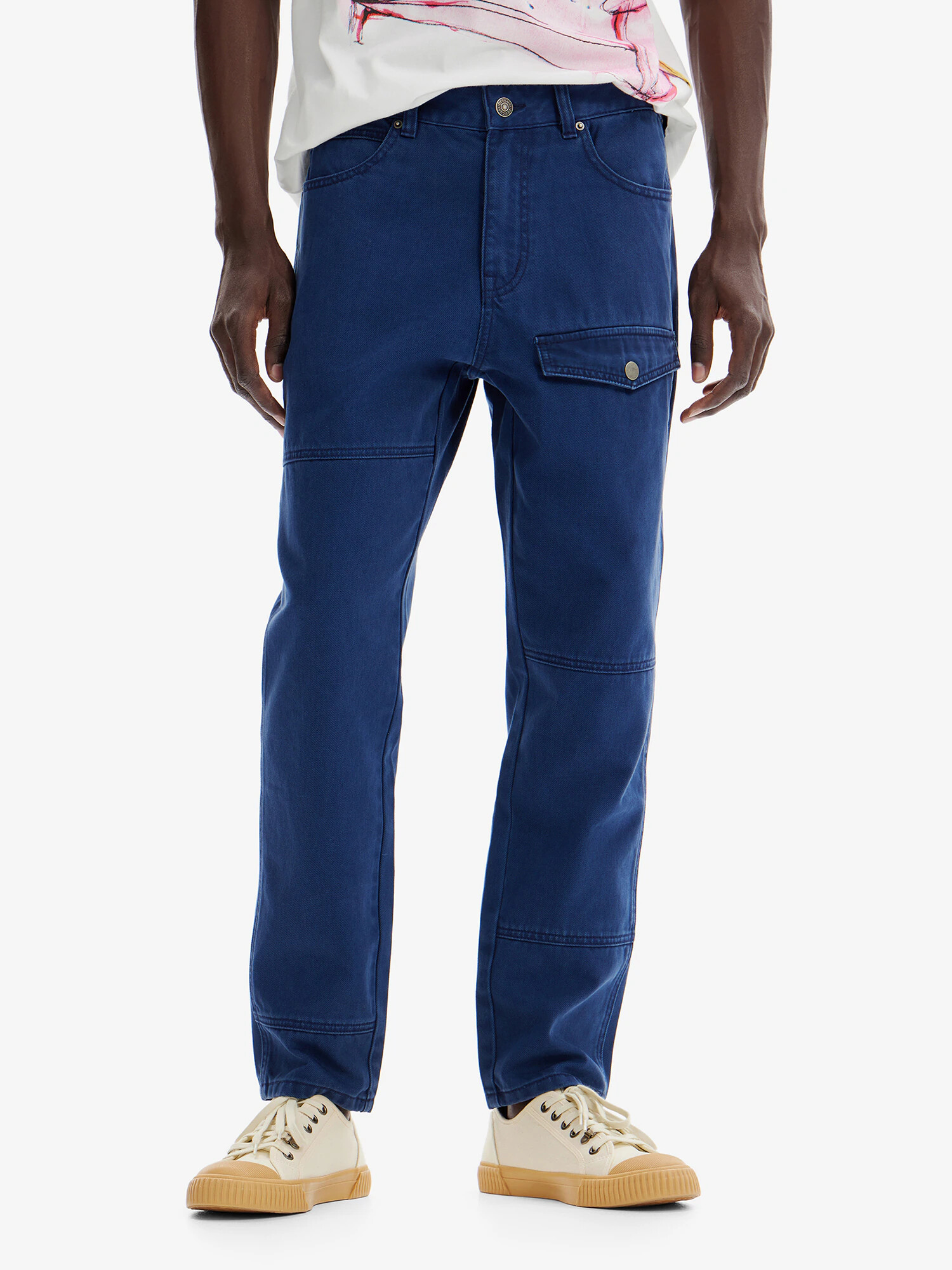 Desigual Pantaloni 'Serge' bleumarin - Pled.ro