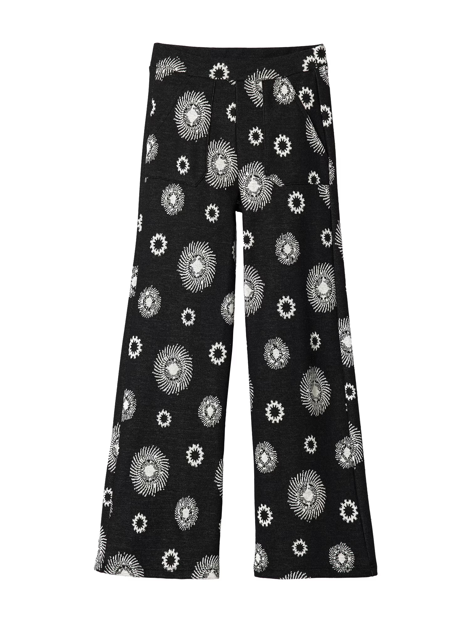 Desigual Pantaloni 'TESSA' negru / alb - Pled.ro