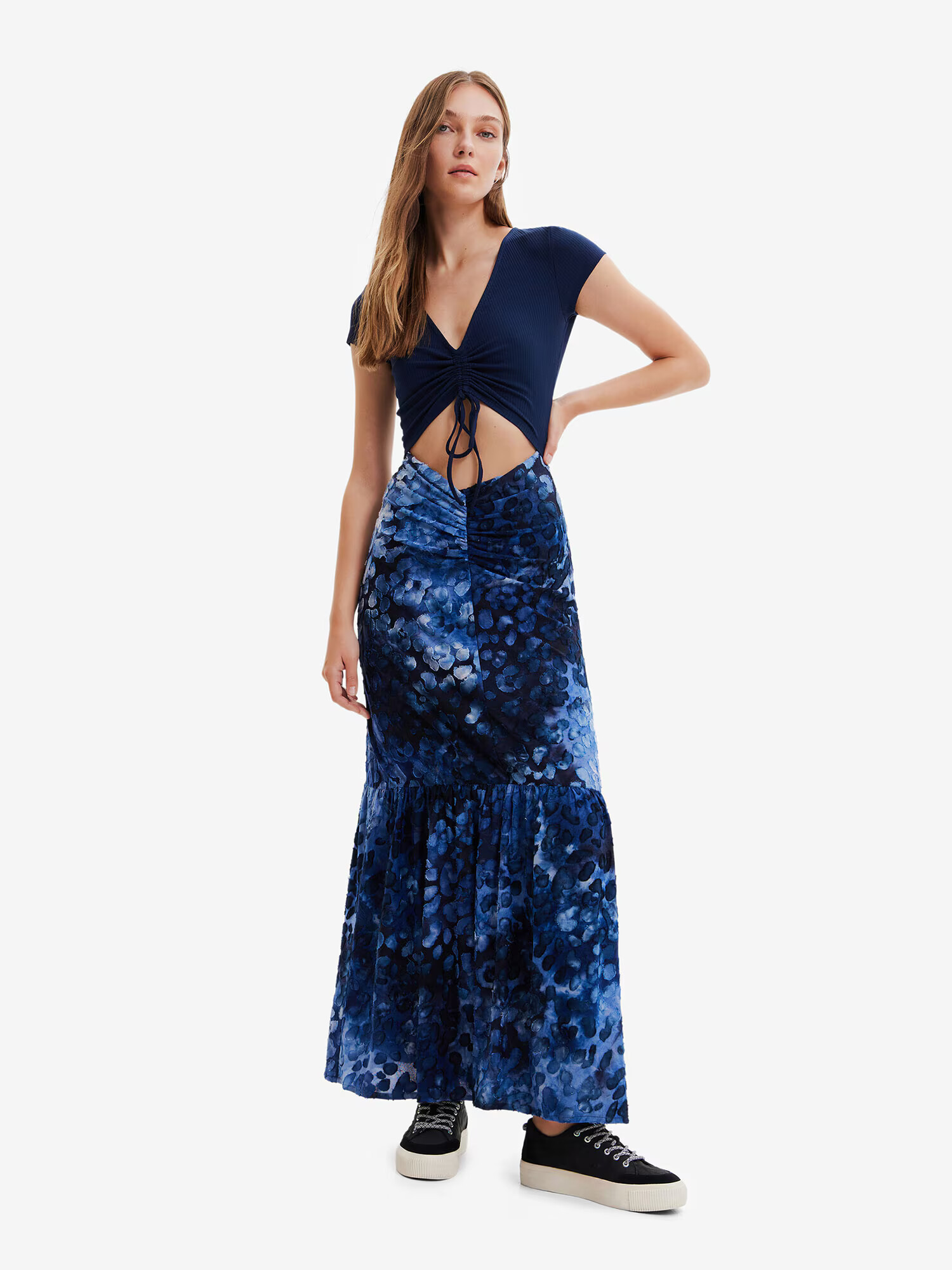 Desigual Rochie 'Brighton' albastru / bleumarin / albastru deschis - Pled.ro