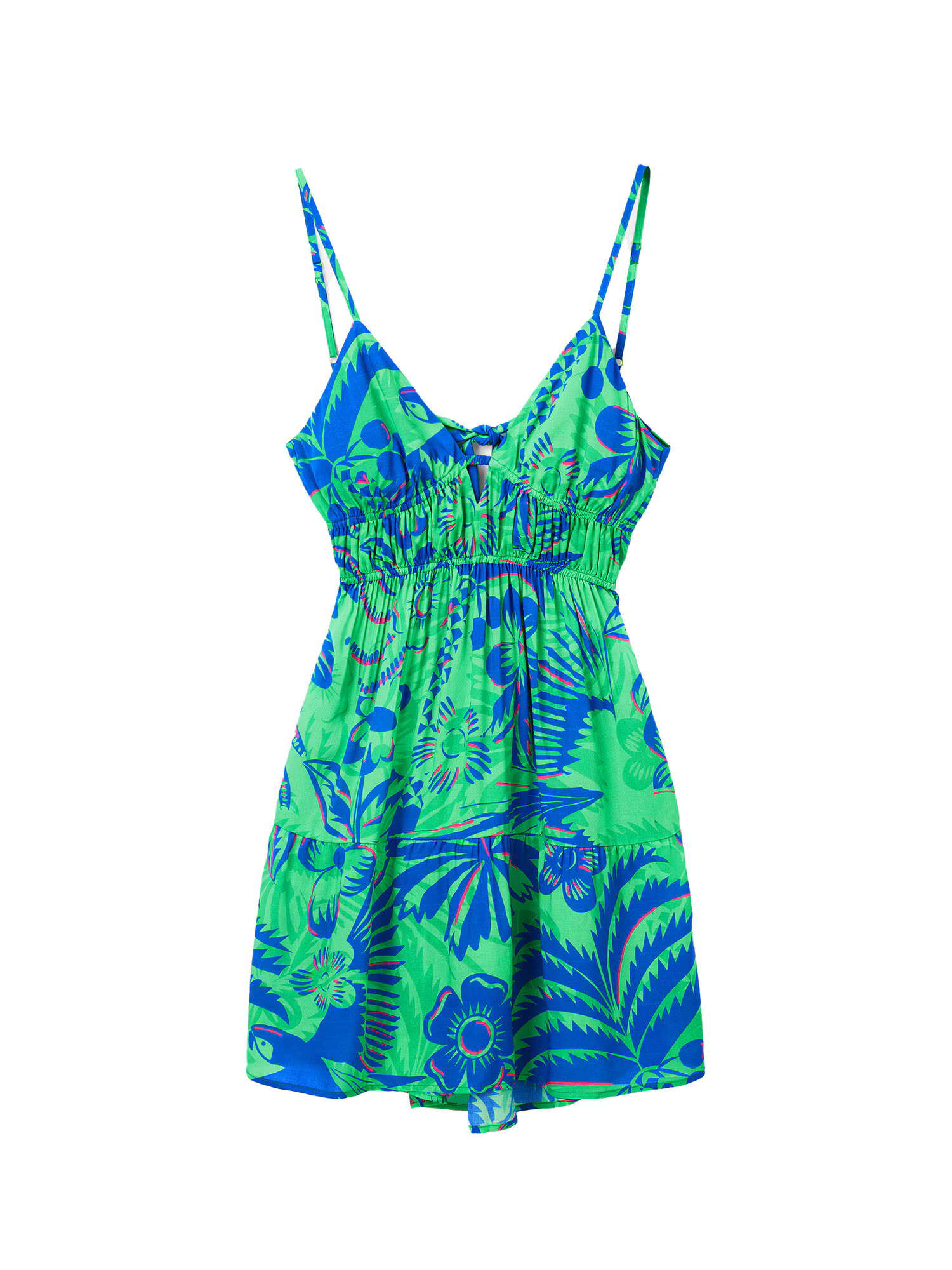 Desigual Rochie de plaja 'MILOS' albastru regal / verde / roz - Pled.ro