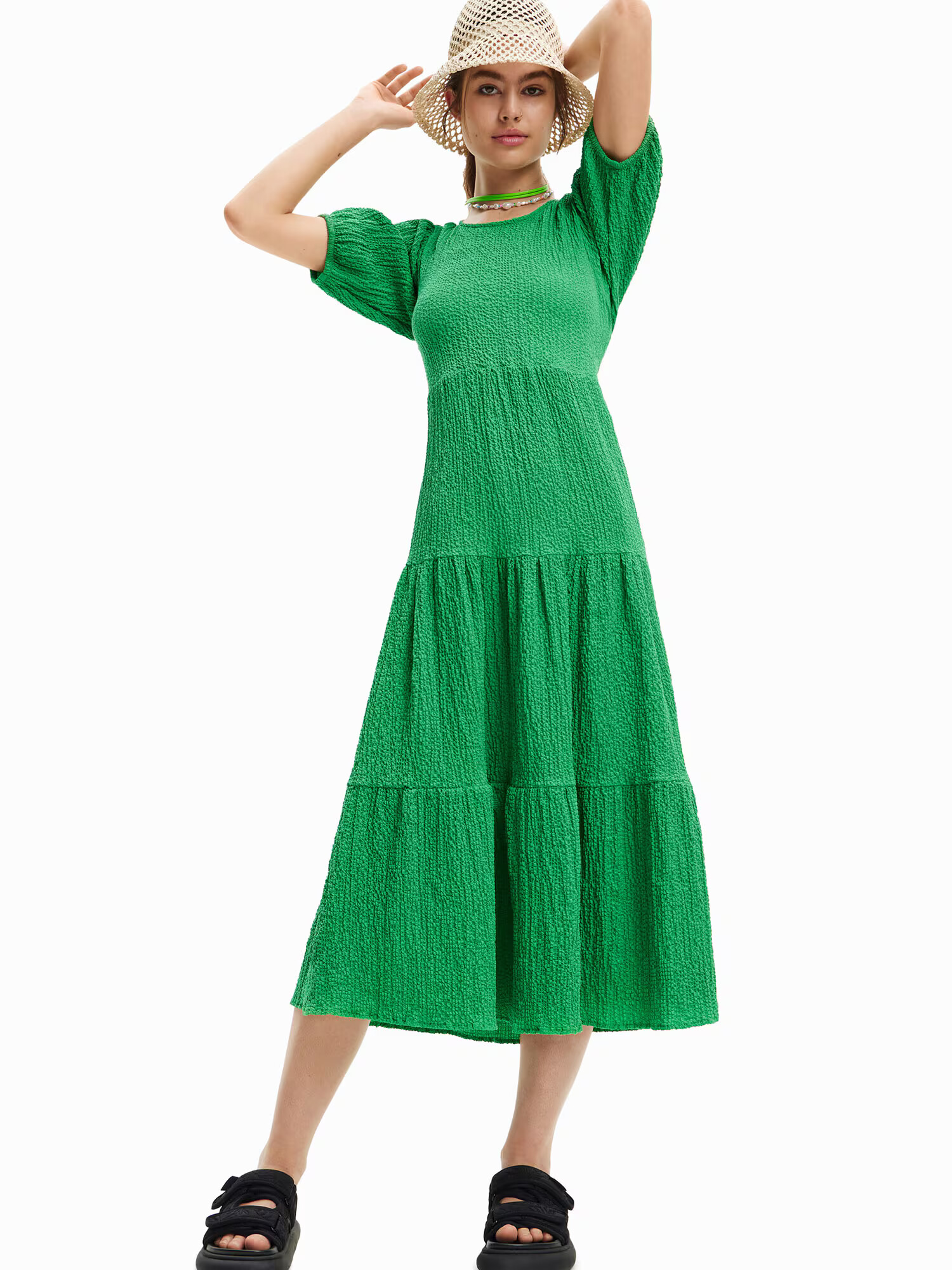 Desigual Rochie de vară 'WEND' verde iarbă - Pled.ro