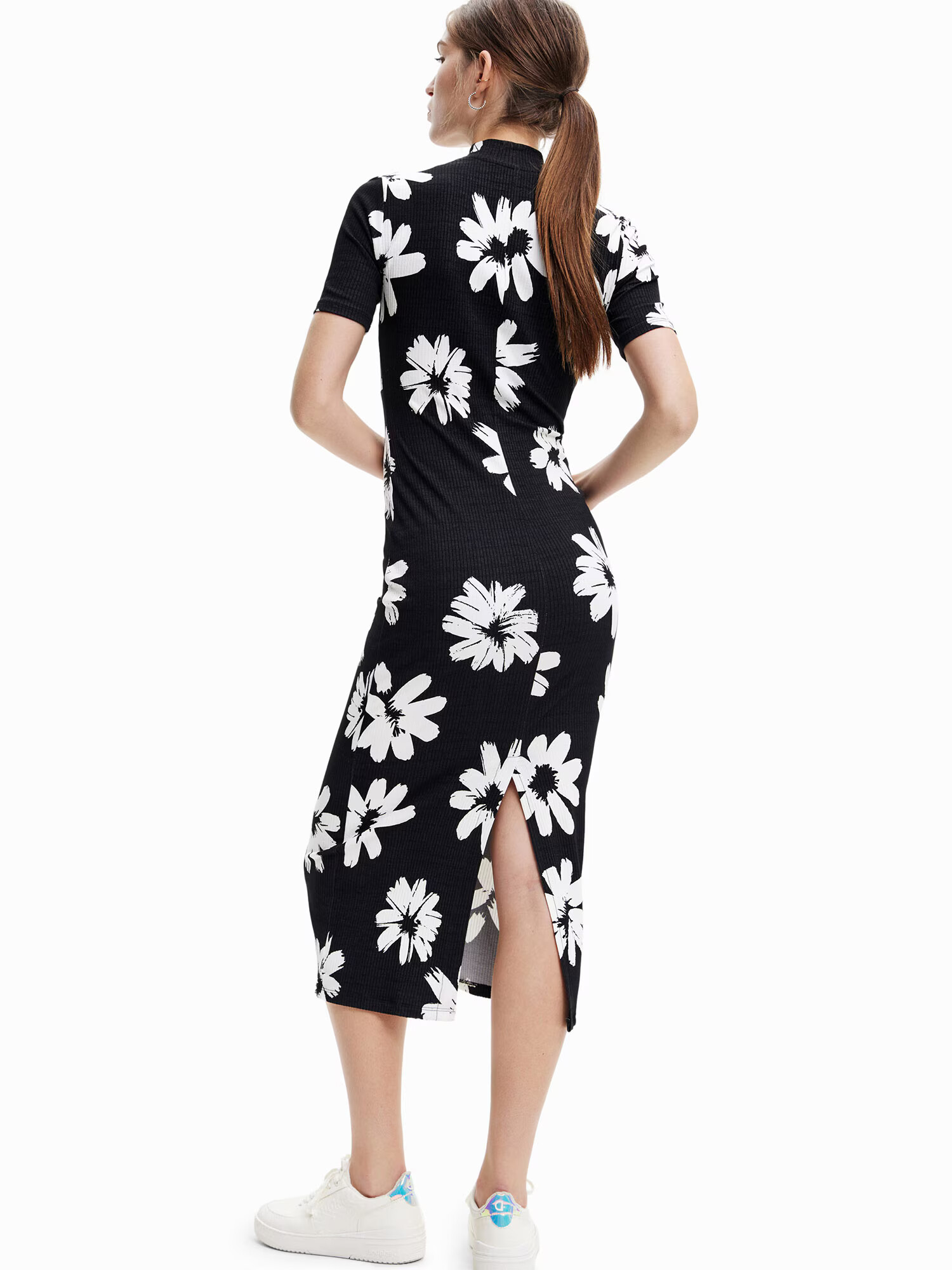 Desigual Rochie 'YORK' negru / alb - Pled.ro