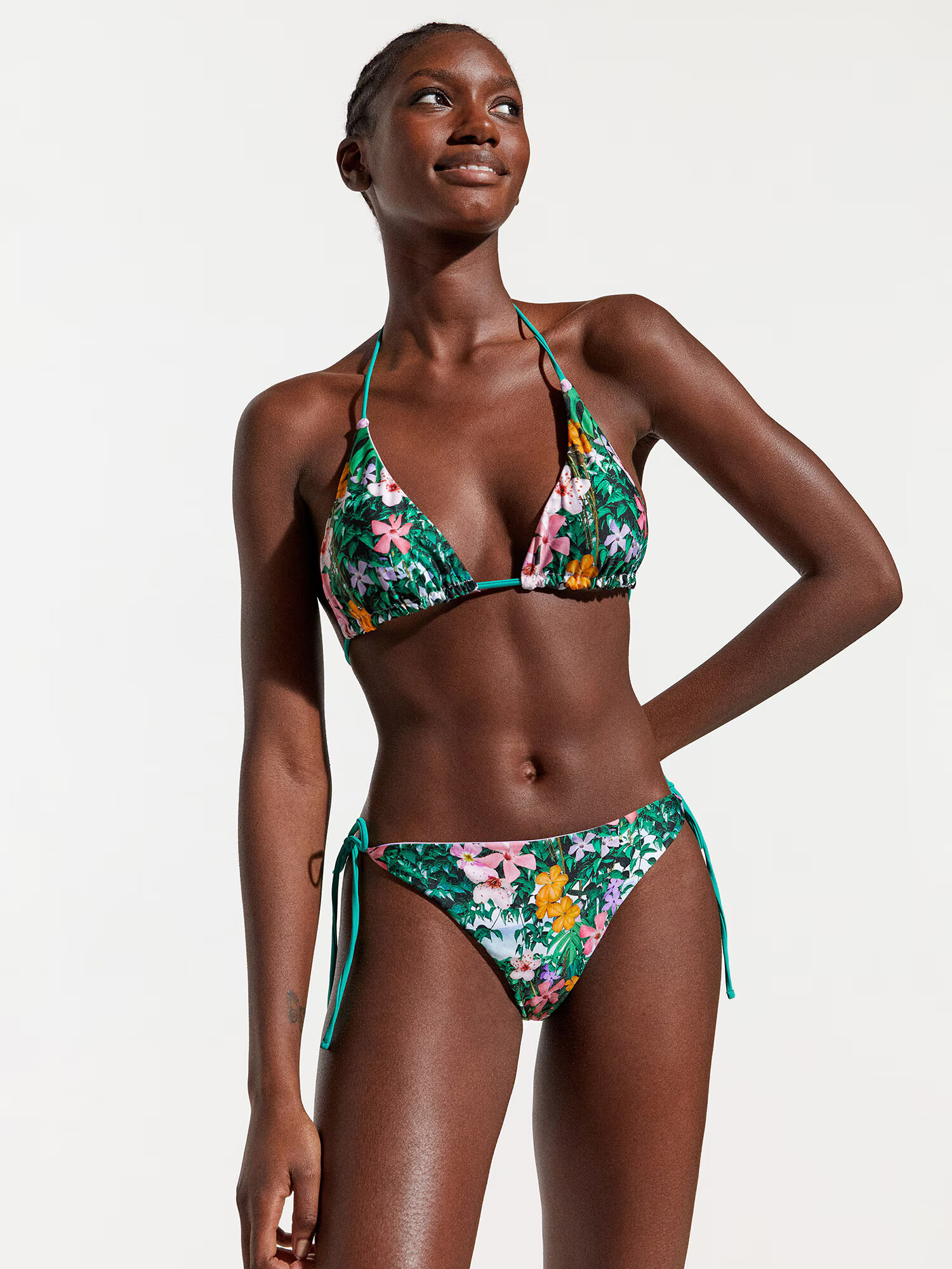 Desigual Sutien costum de baie 'Berenice' albastru deschis / verde / lila / roz - Pled.ro