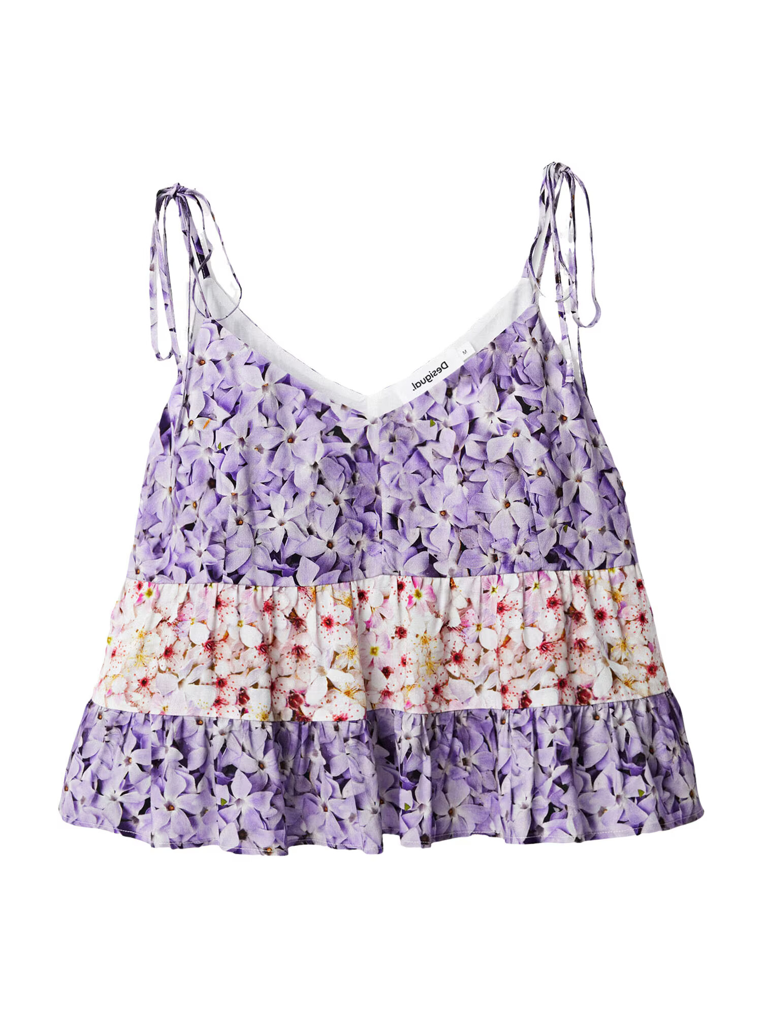 Desigual Top 'SPRING' mov deschis / roz / roz pitaya / alb - Pled.ro