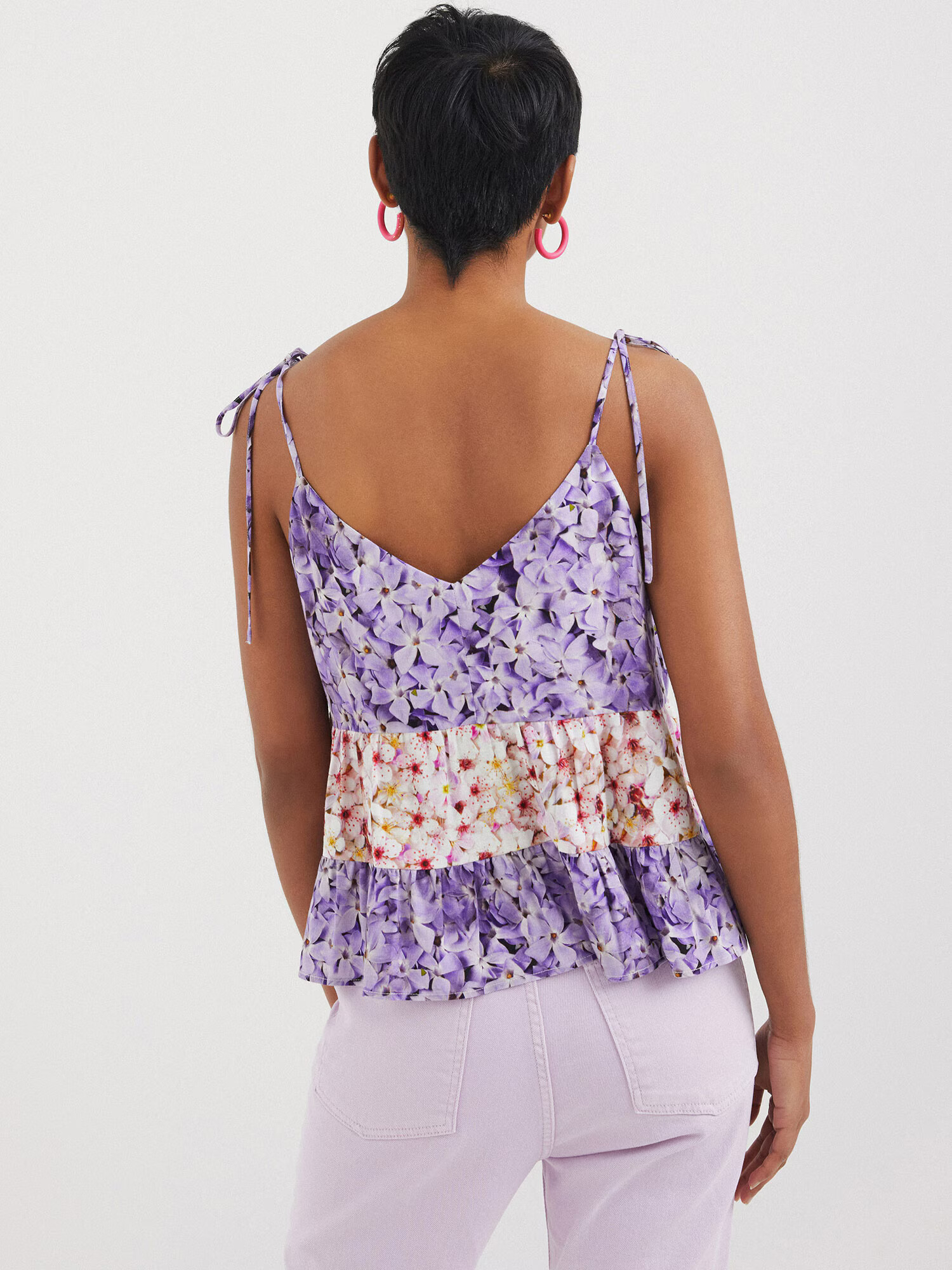 Desigual Top 'SPRING' mov deschis / roz / roz pitaya / alb - Pled.ro