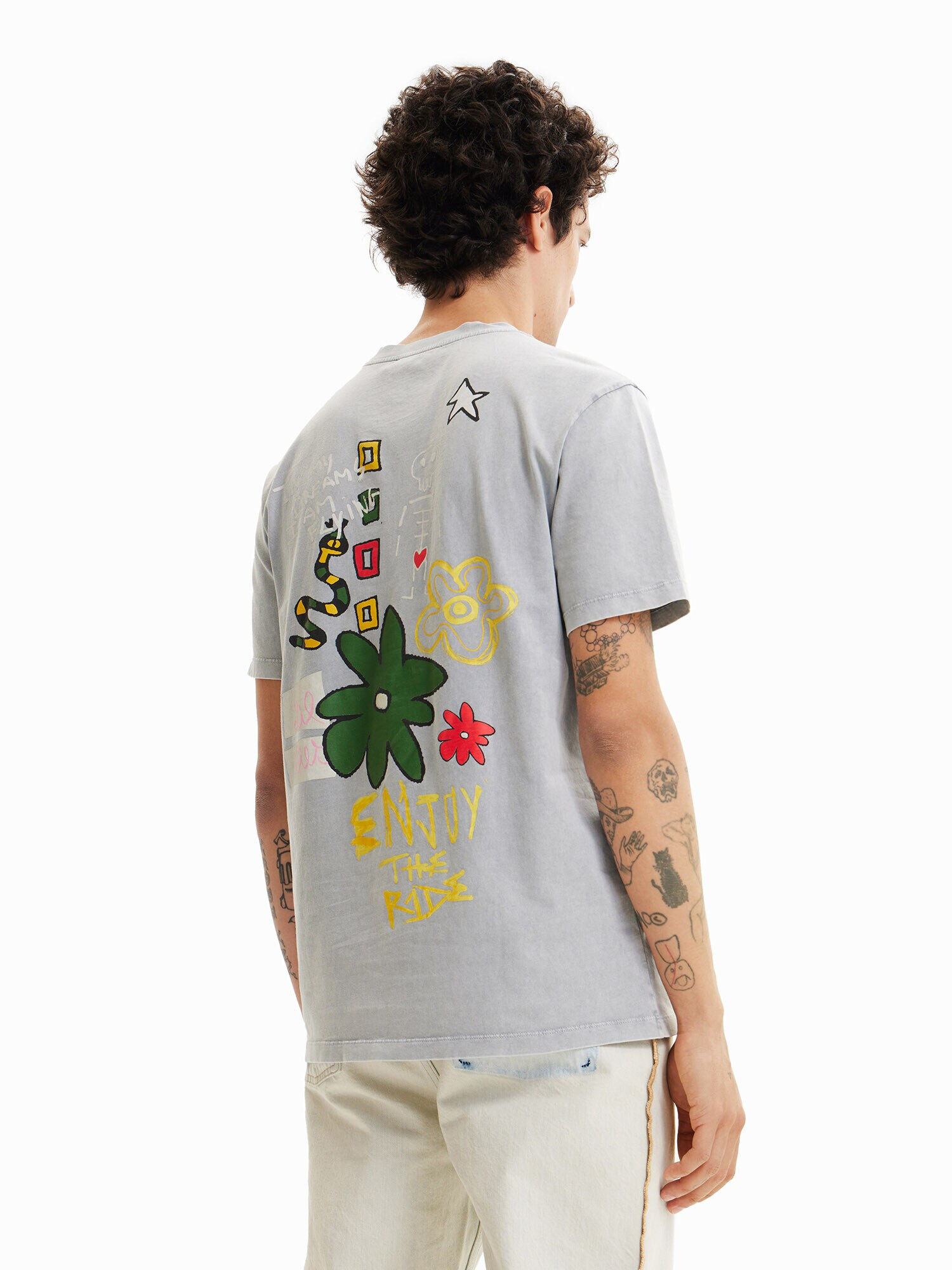 Desigual Tricou gri metalic / mai multe culori - Pled.ro