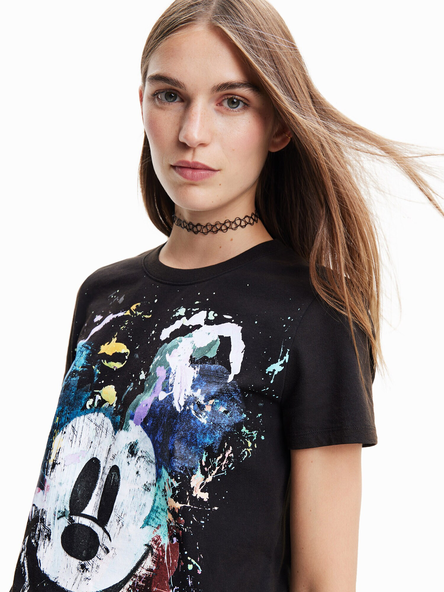 Desigual Tricou 'Mickey Mouse Arty' mai multe culori / negru - Pled.ro