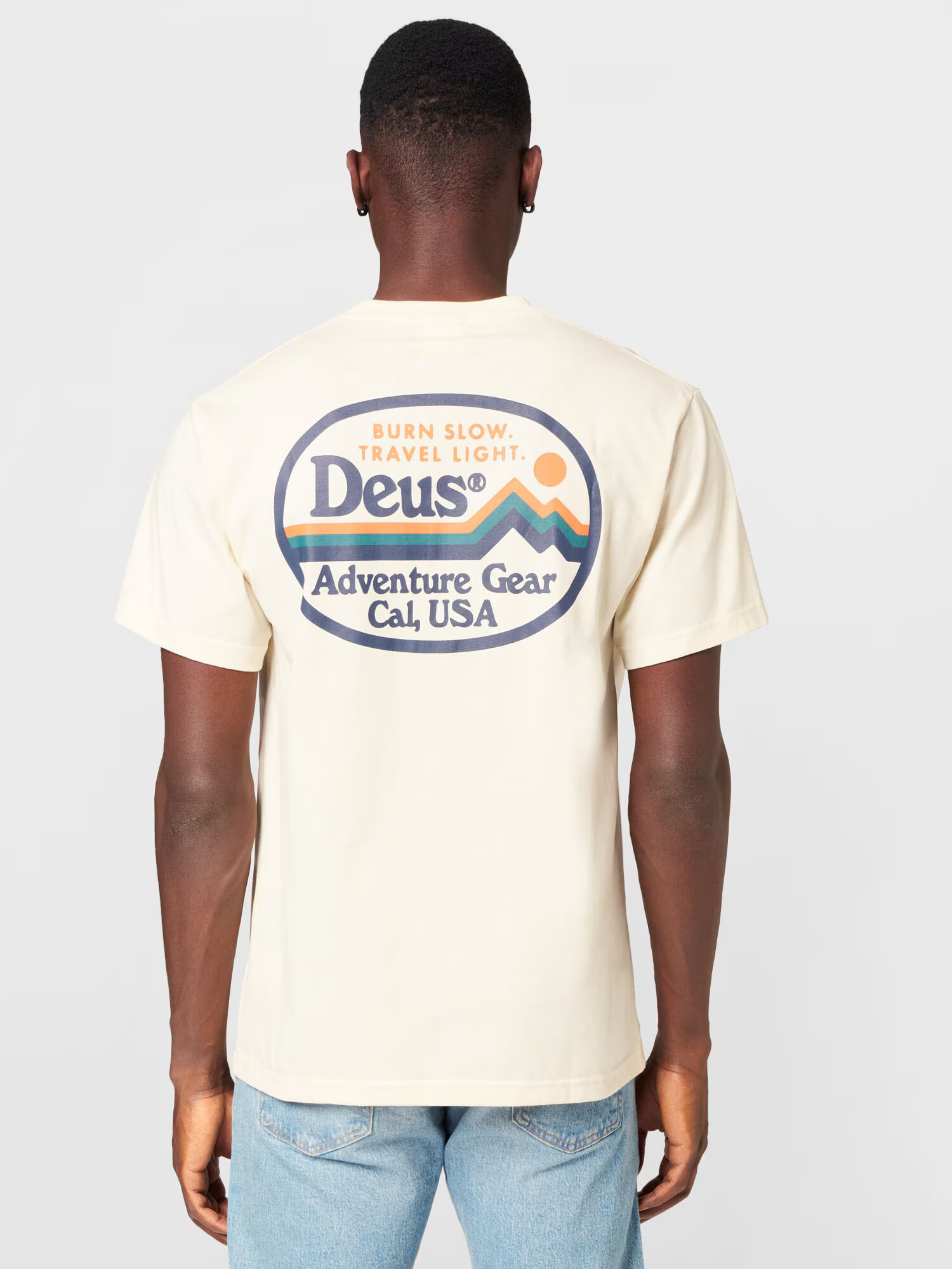 DEUS EX MACHINA Tricou bej / bleumarin / verde petrol / portocaliu - Pled.ro