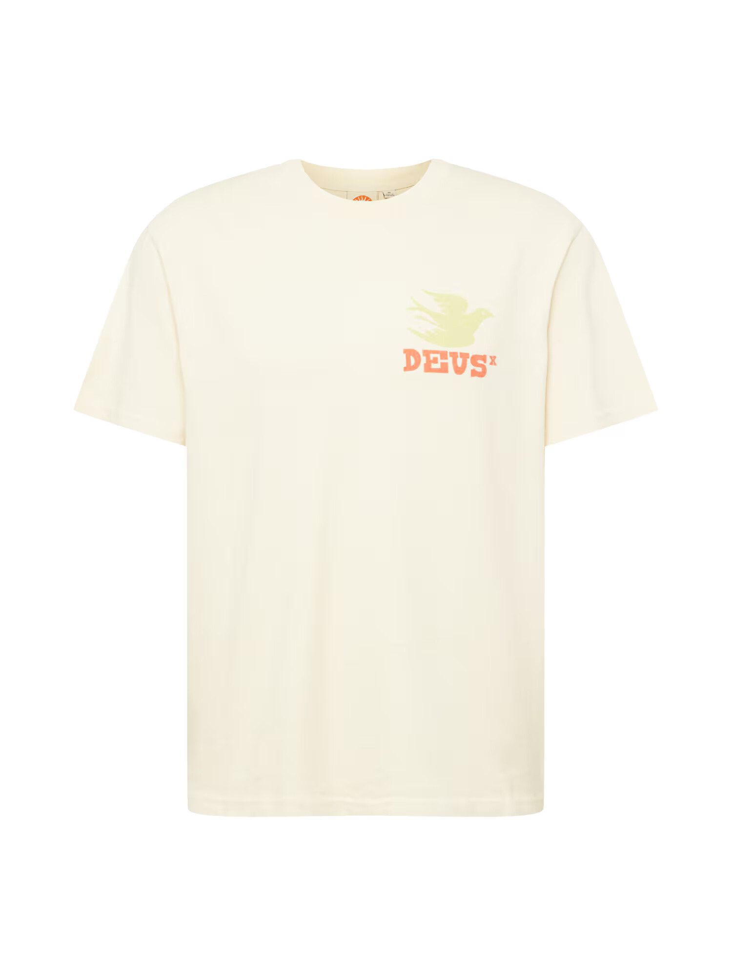 DEUS EX MACHINA Tricou 'Budgies' verde deschis / portocaliu / alb - Pled.ro