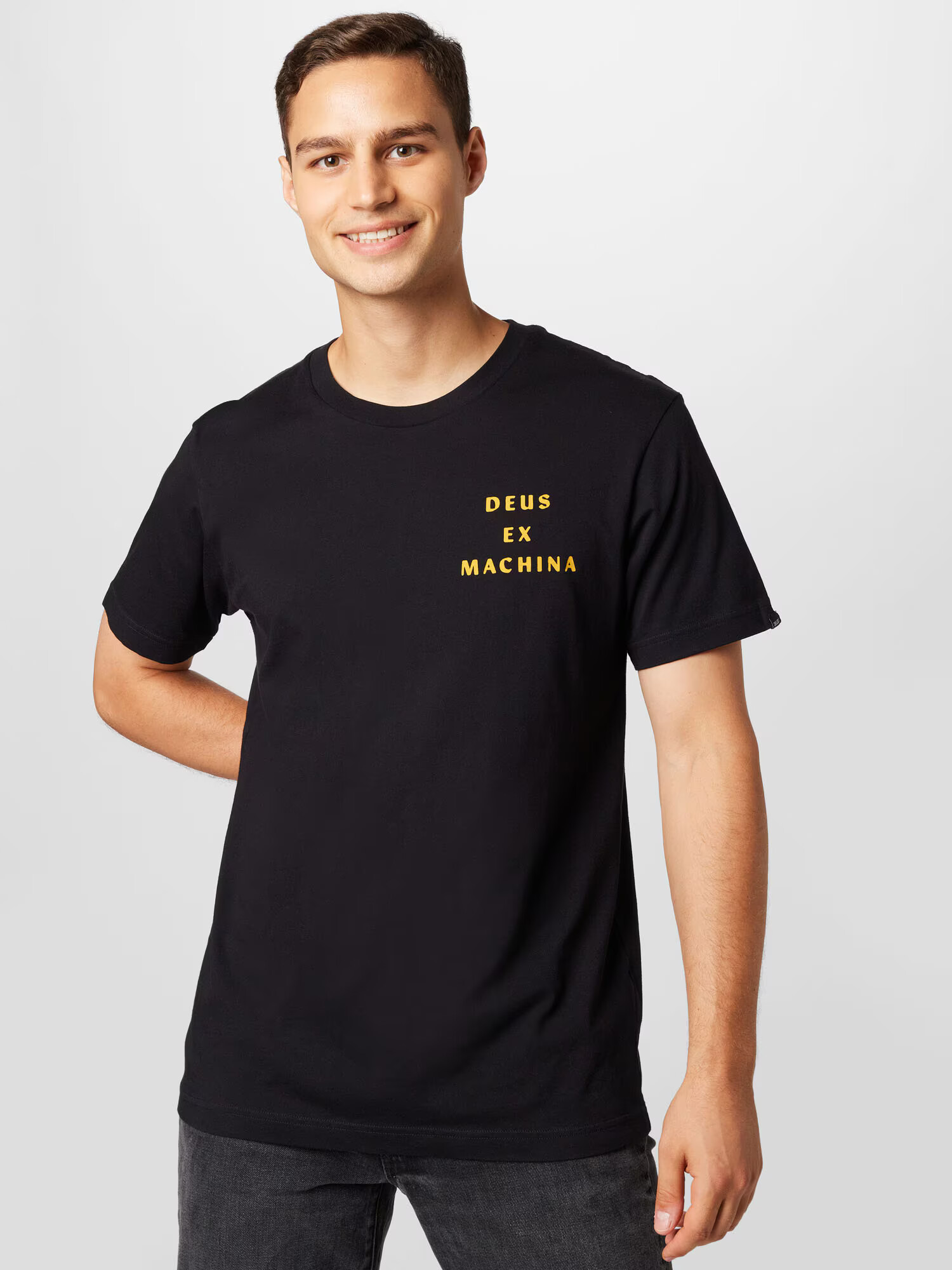 DEUS EX MACHINA Tricou galben / negru - Pled.ro