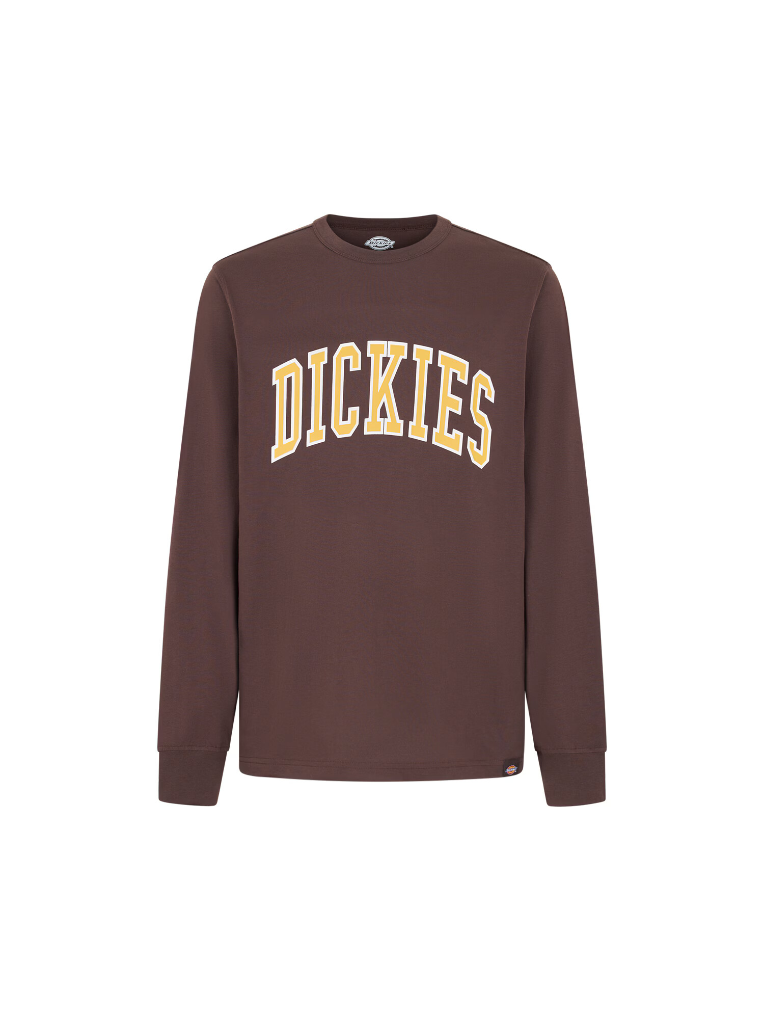 DICKIES Bluză de molton 'AITKIN' maro închis / galben deschis / alb - Pled.ro